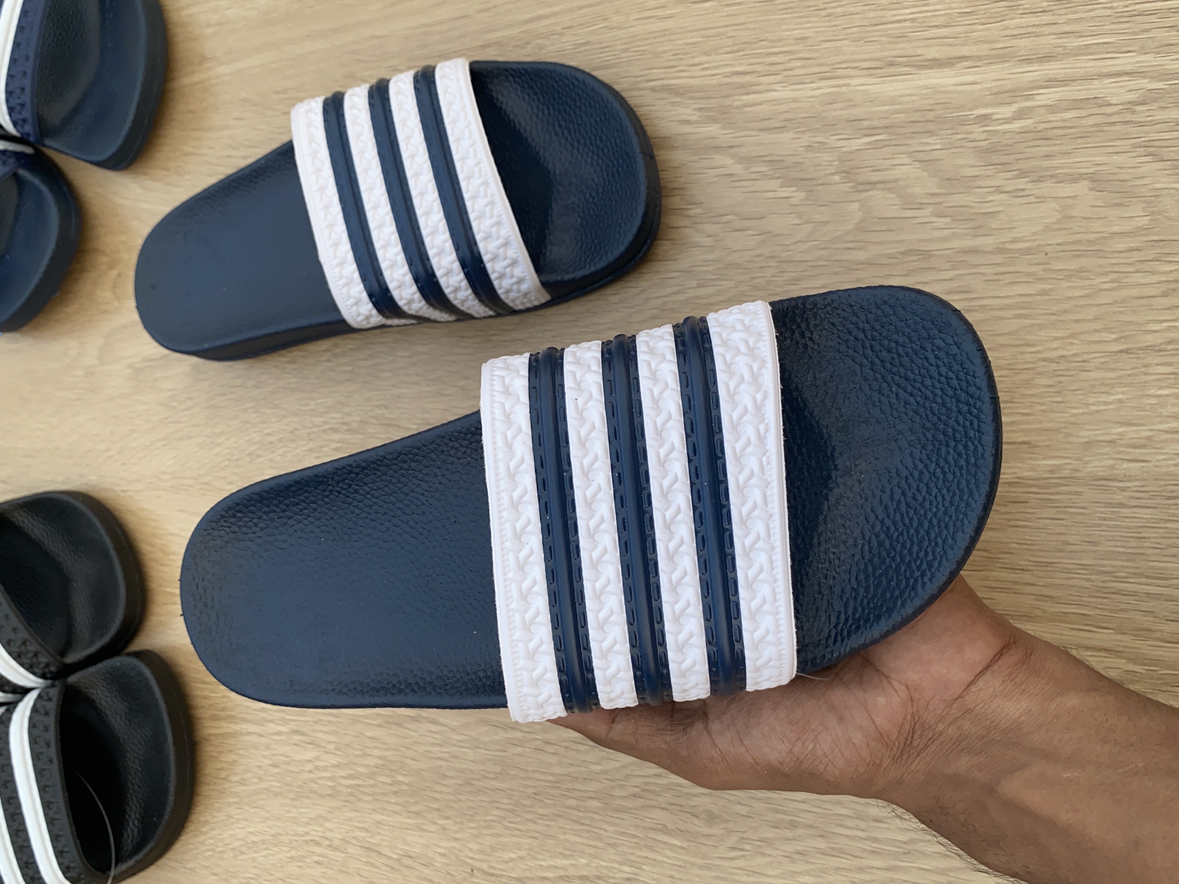 Adidas Adilette Slide (White-Blue)_img_1