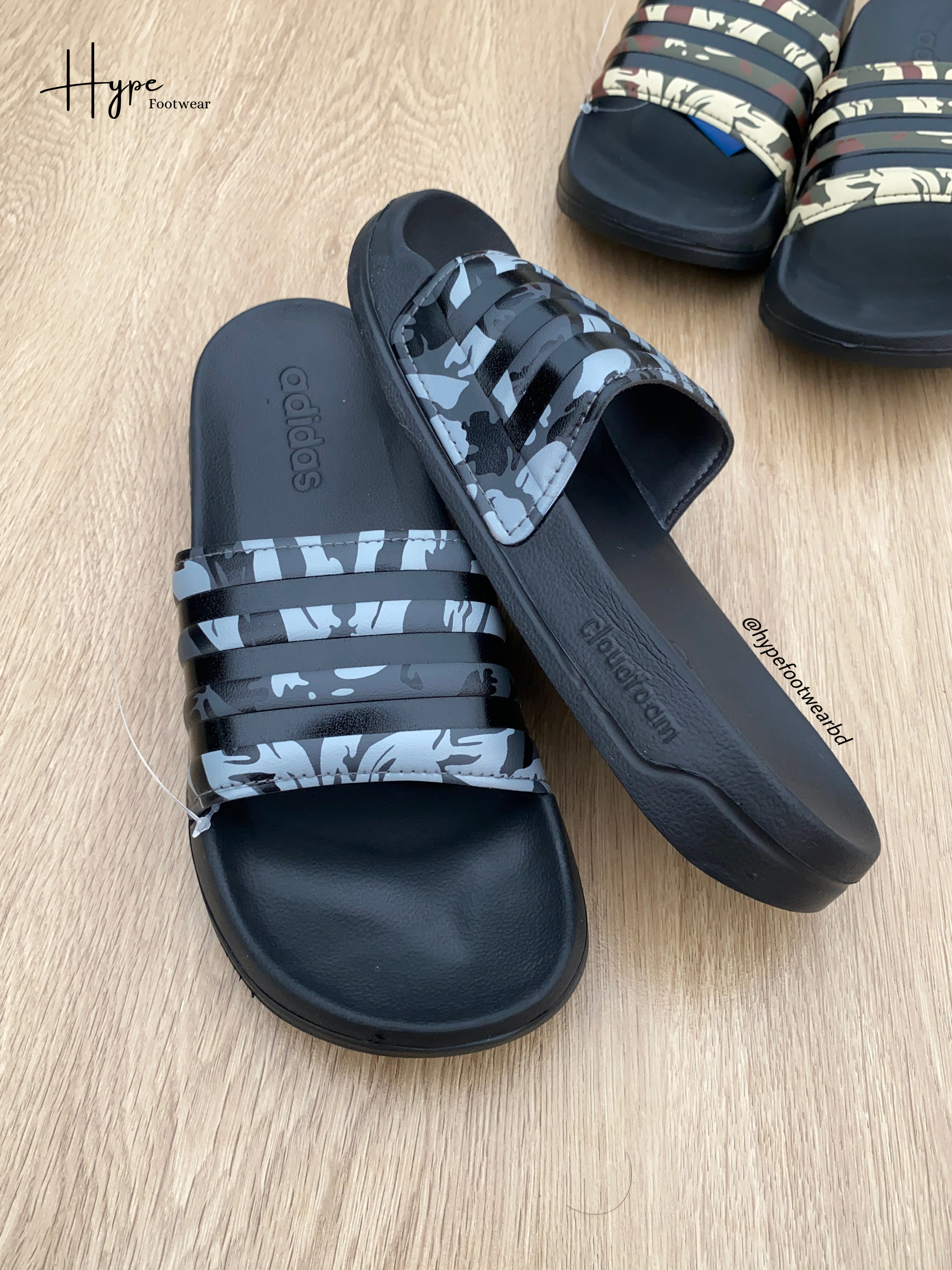 Adidas Adilette Cloudfoam Comfort Slide “Grey Camo”_img_1