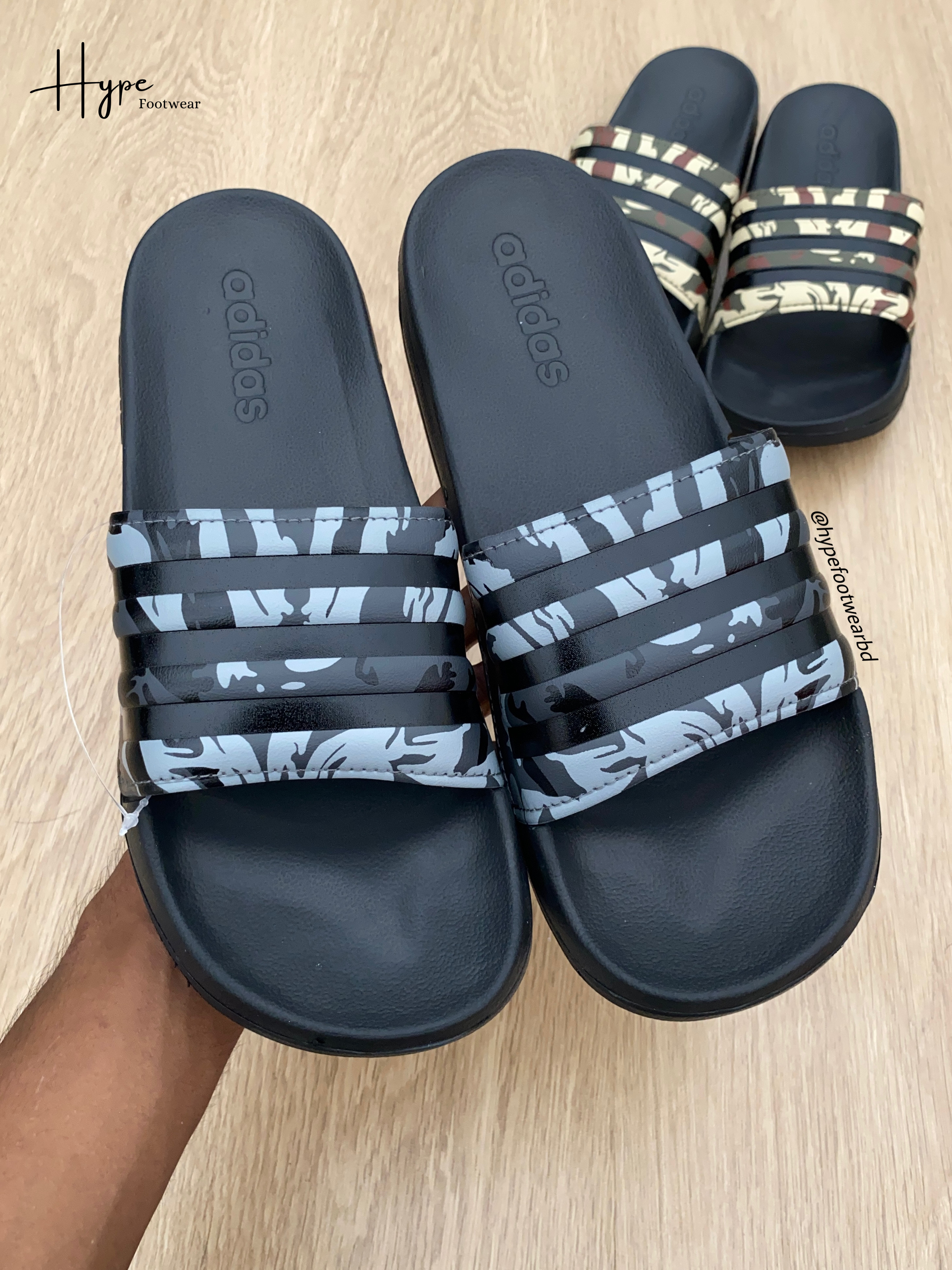 Adidas Adilette Cloudfoam Comfort Slide “Grey Camo”_img_3