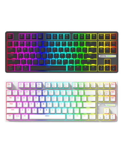 (Stock Out) MONKA 3087 Gasket Mount | Rainbow Backlit | Semi Hot-Swappable | Mechanical Keyboard_img_0