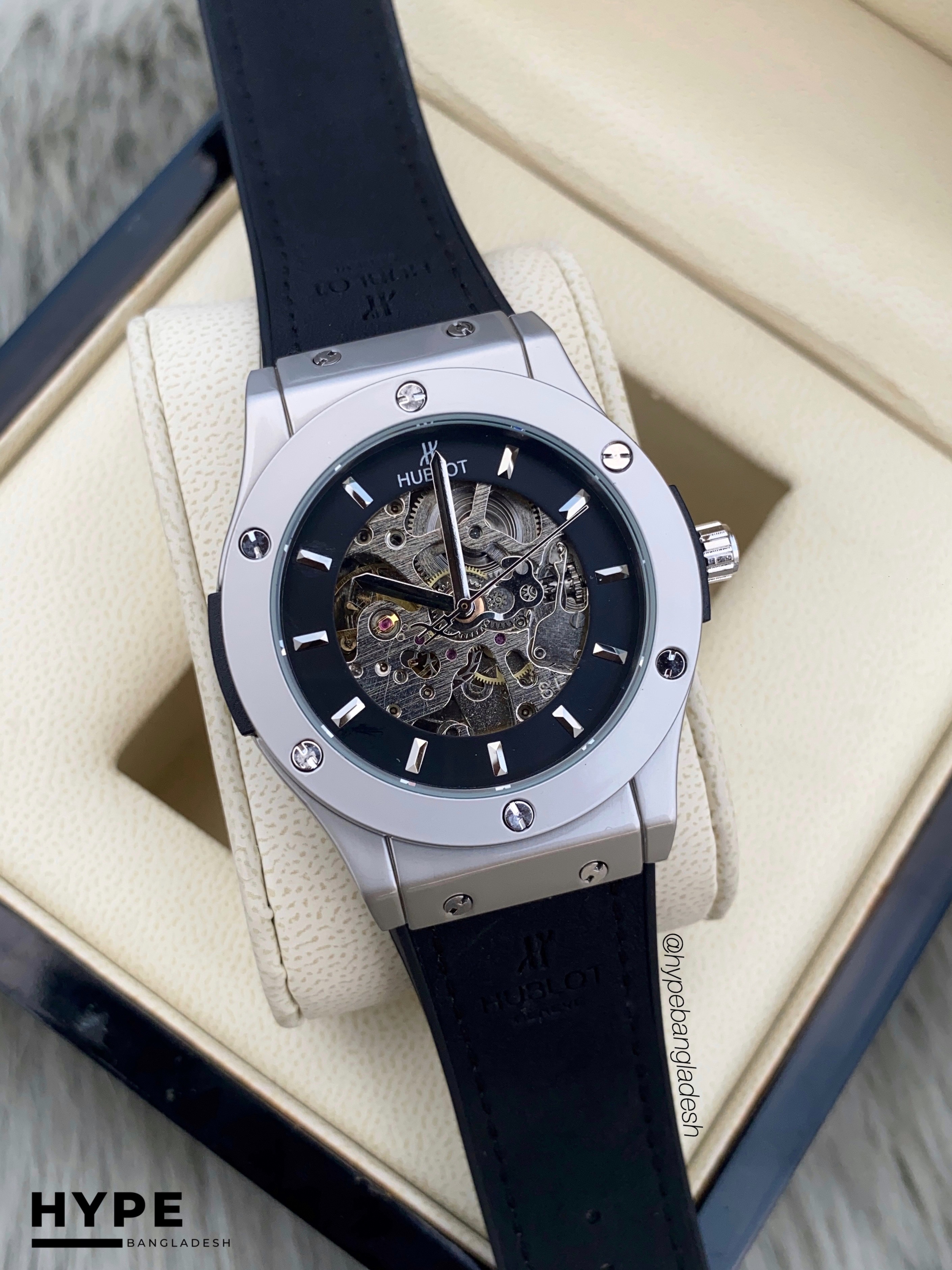 Hublot automatic silicone belt (Black)_img_1