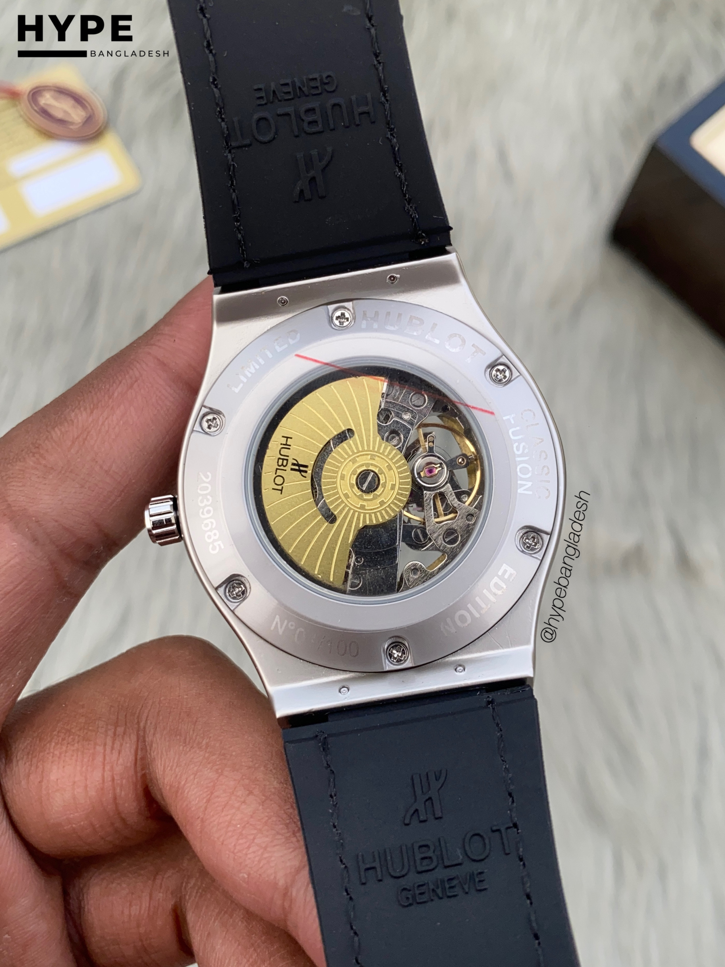 Hublot automatic silicone belt (Grey)_img_1