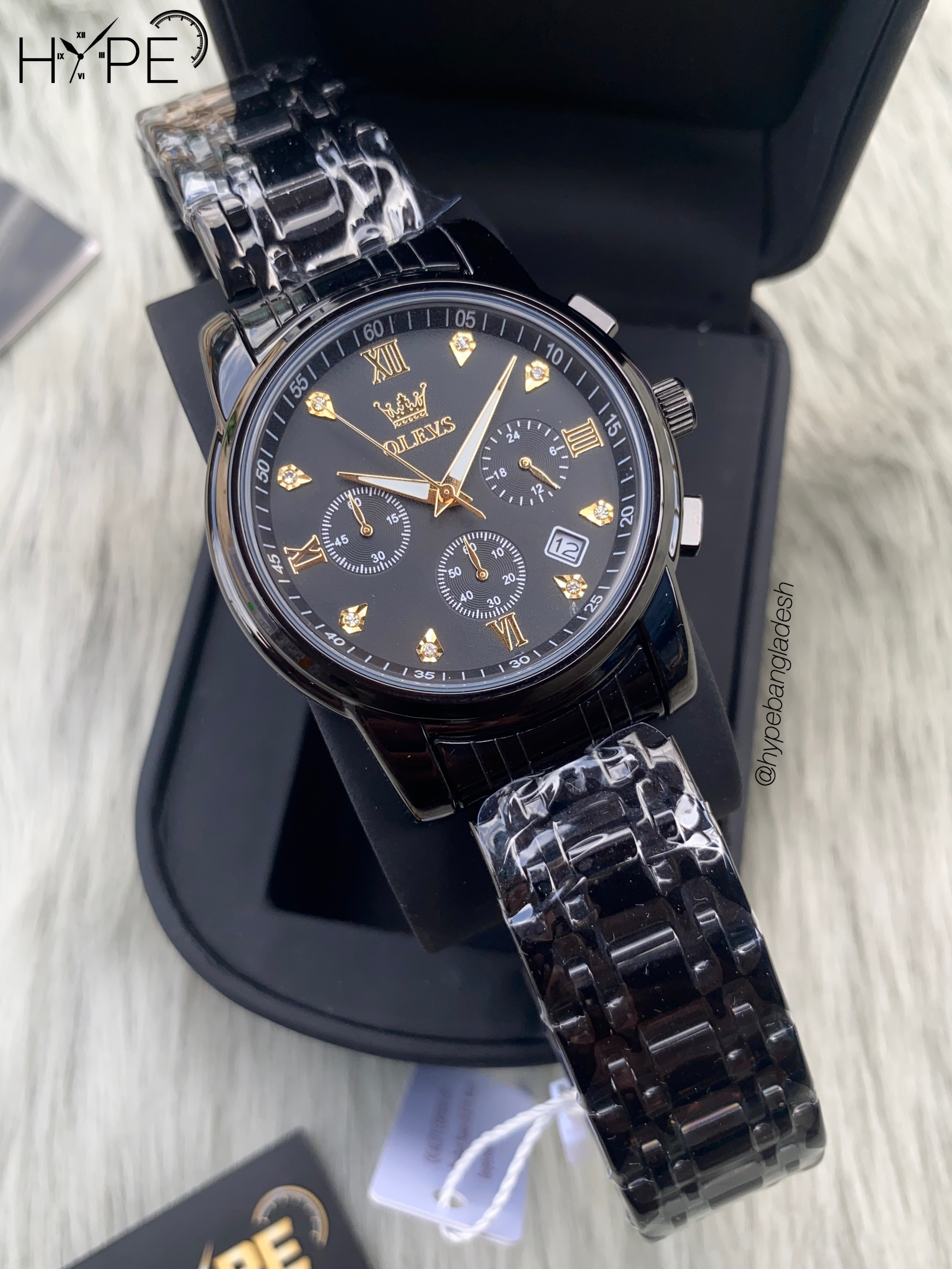 Olevs chronograph chain (black)_img_0