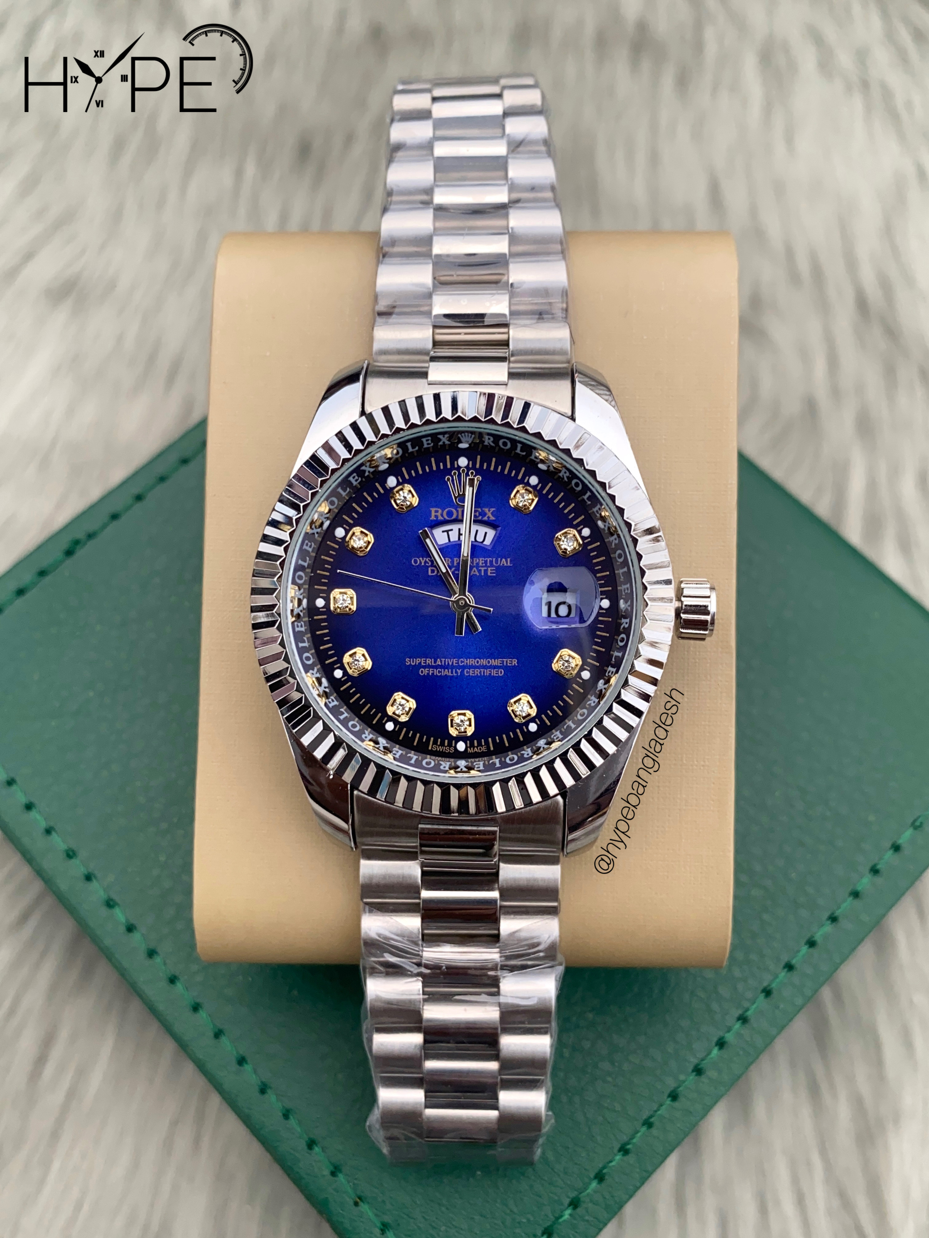 R0LEX DayDate Silver (Blue dial)_img_0