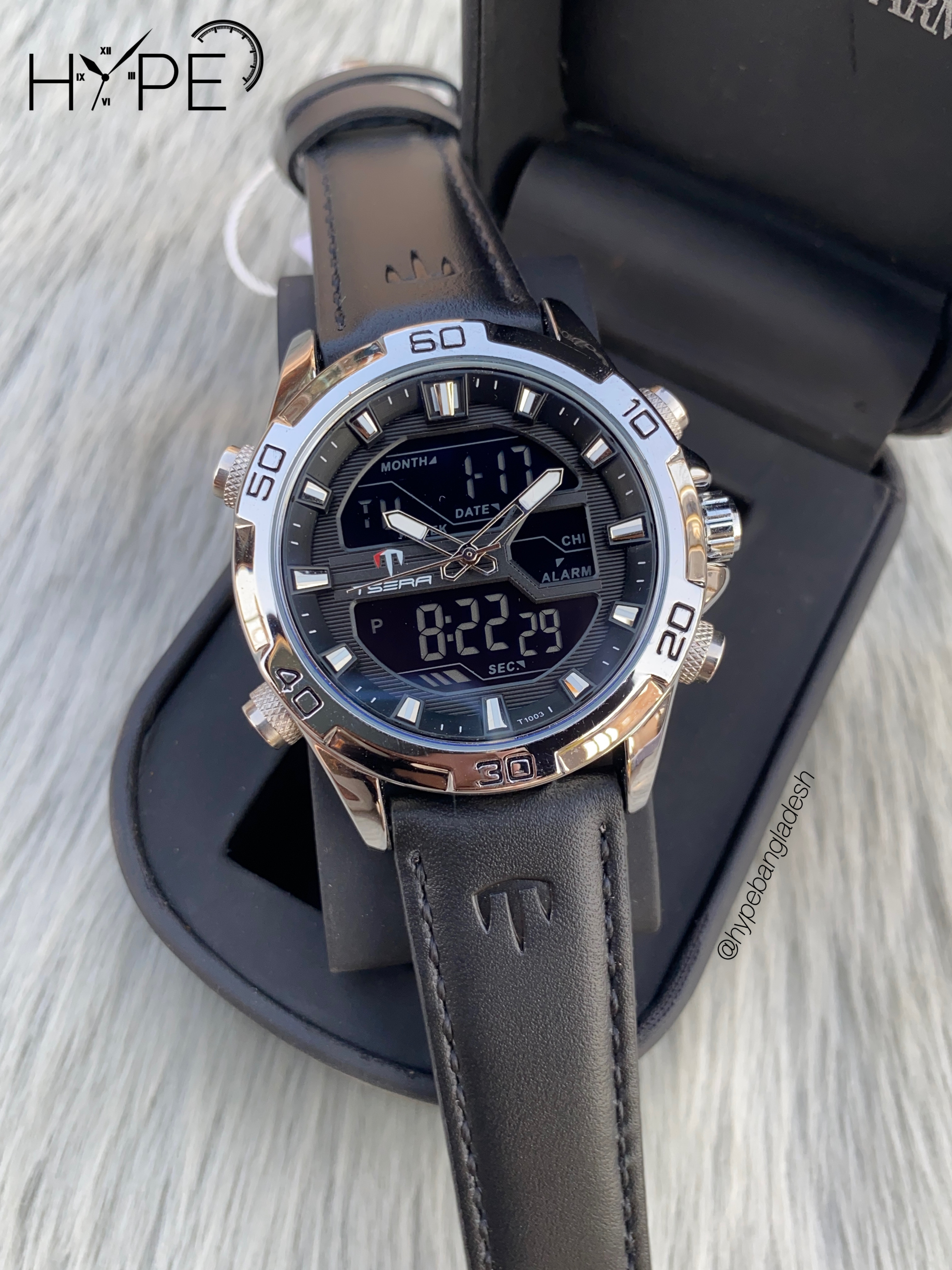 Tsera dual time leather belt_img_0