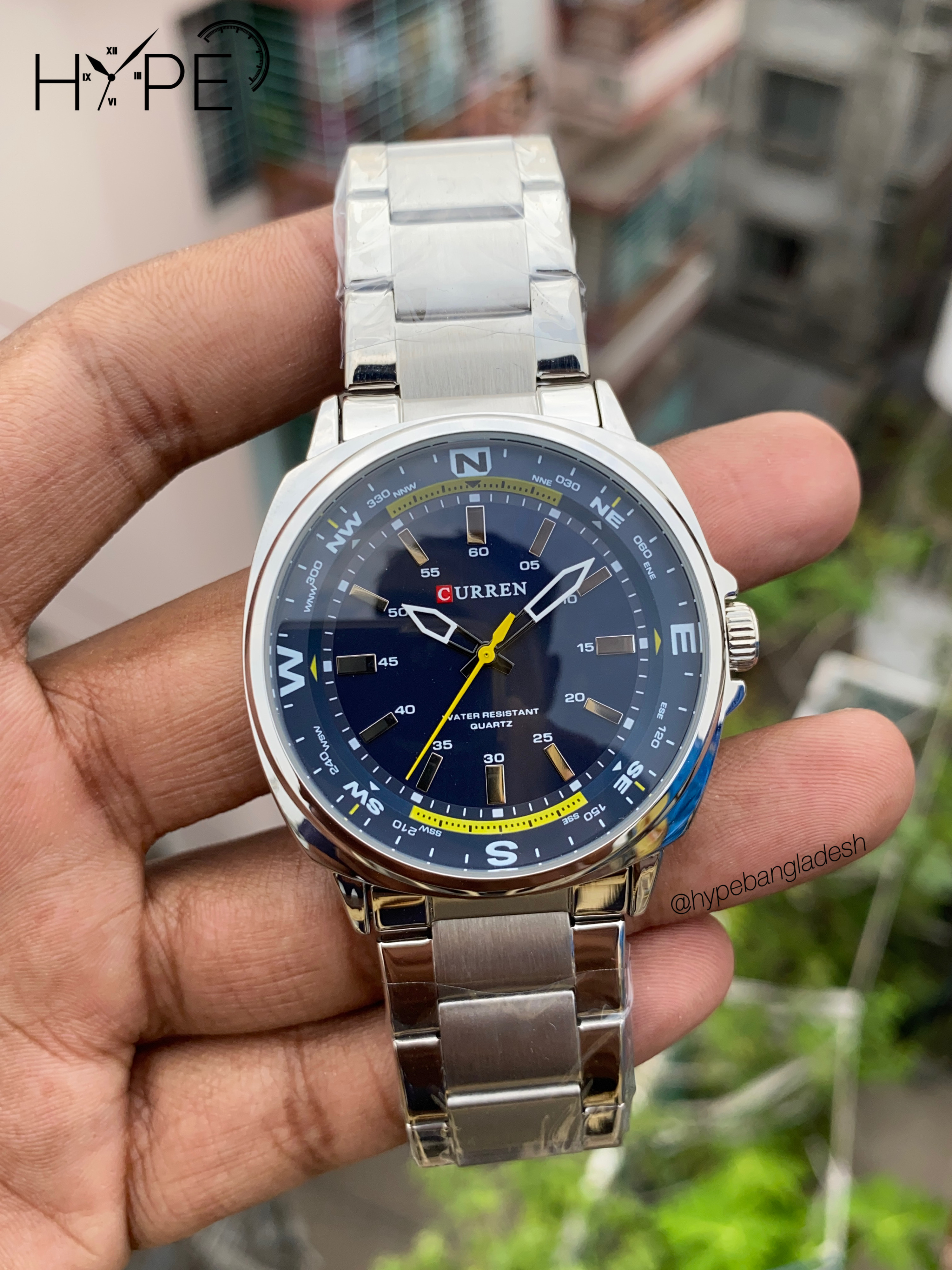 Curren Quartz stainless steel chain blue dial_img_0