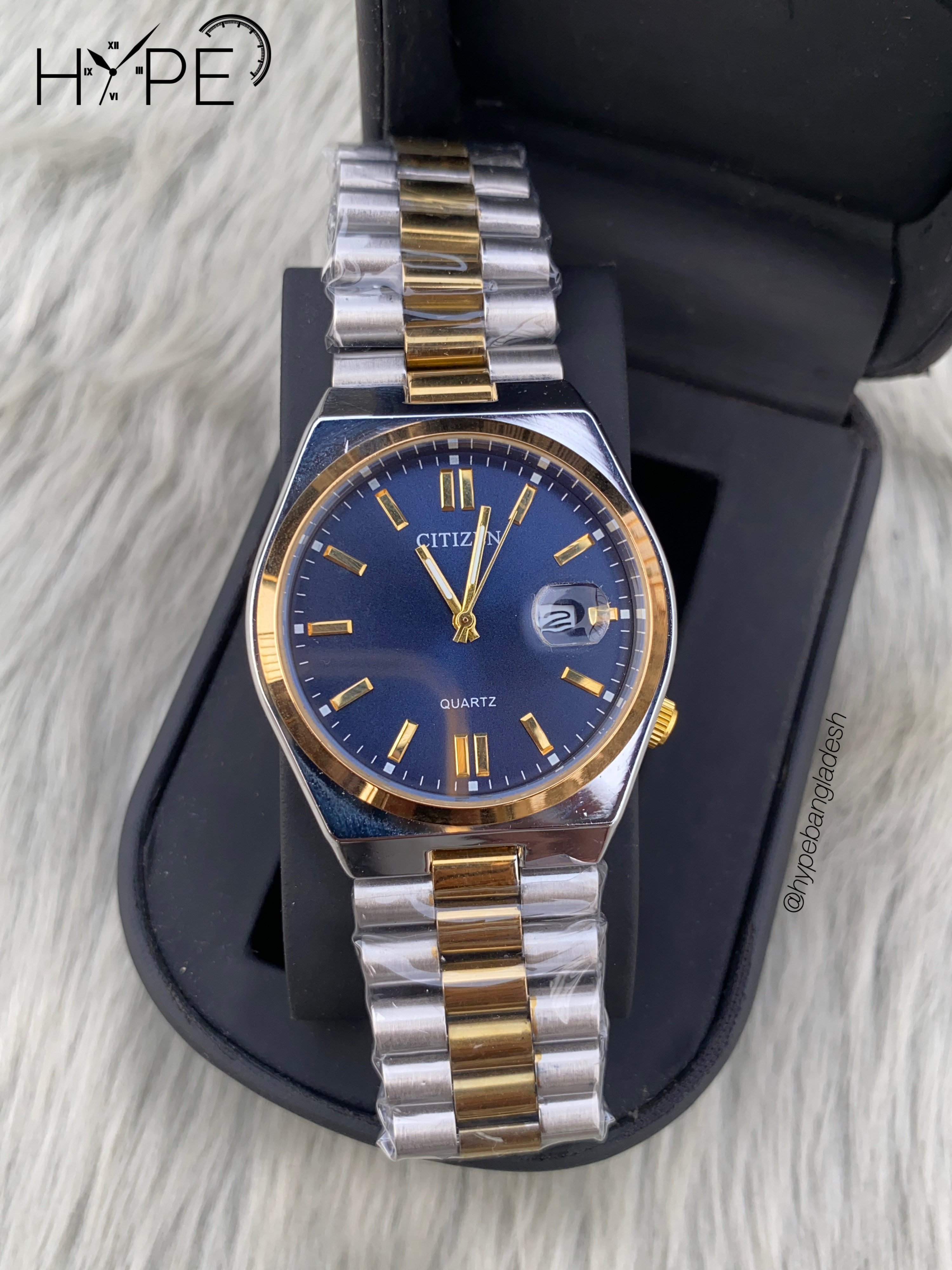 Citizen Quartz two-tone chain blue dial_img_0