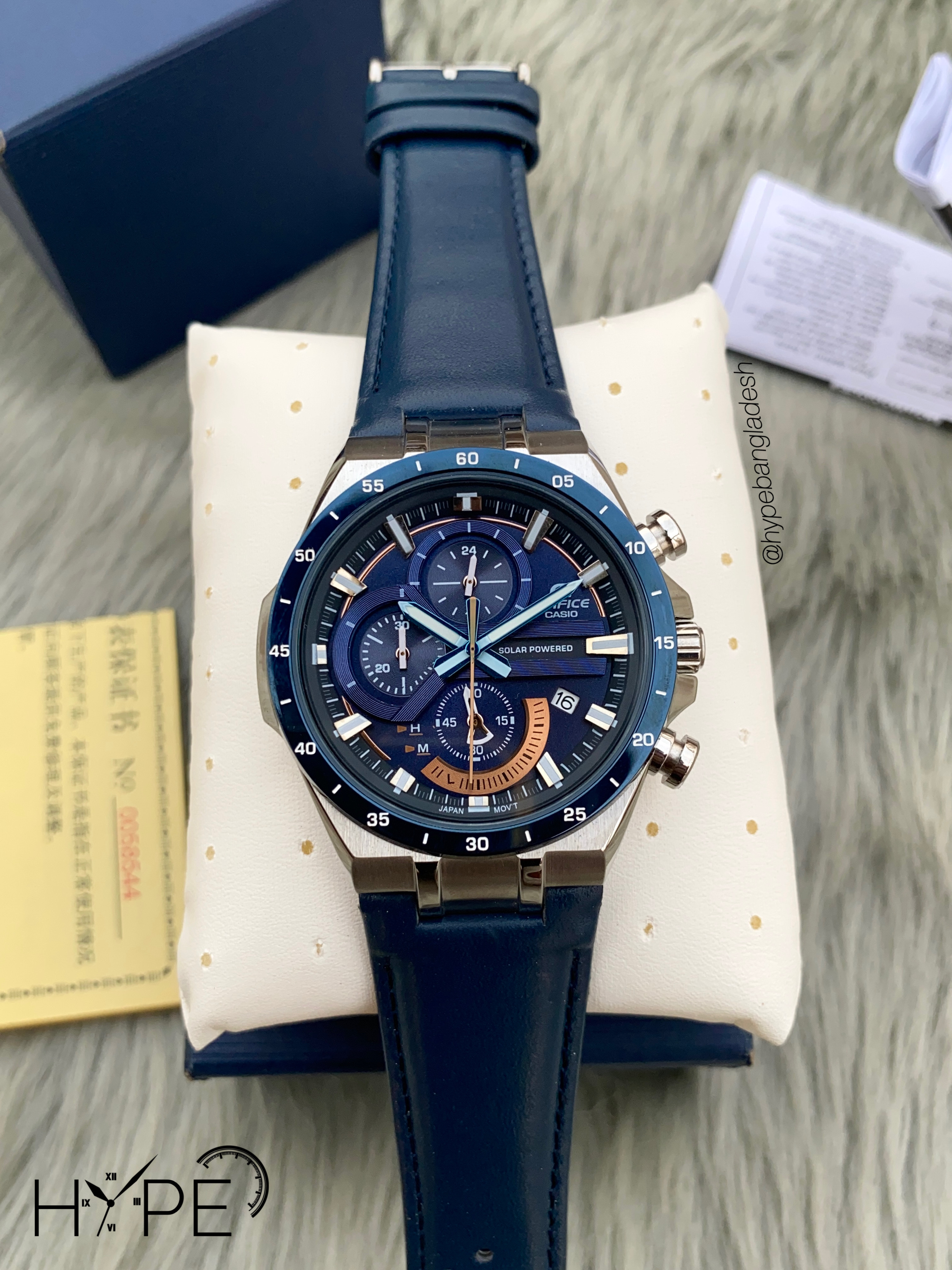 Edifice 1:1 chronograph leather belt (blue)_img_0