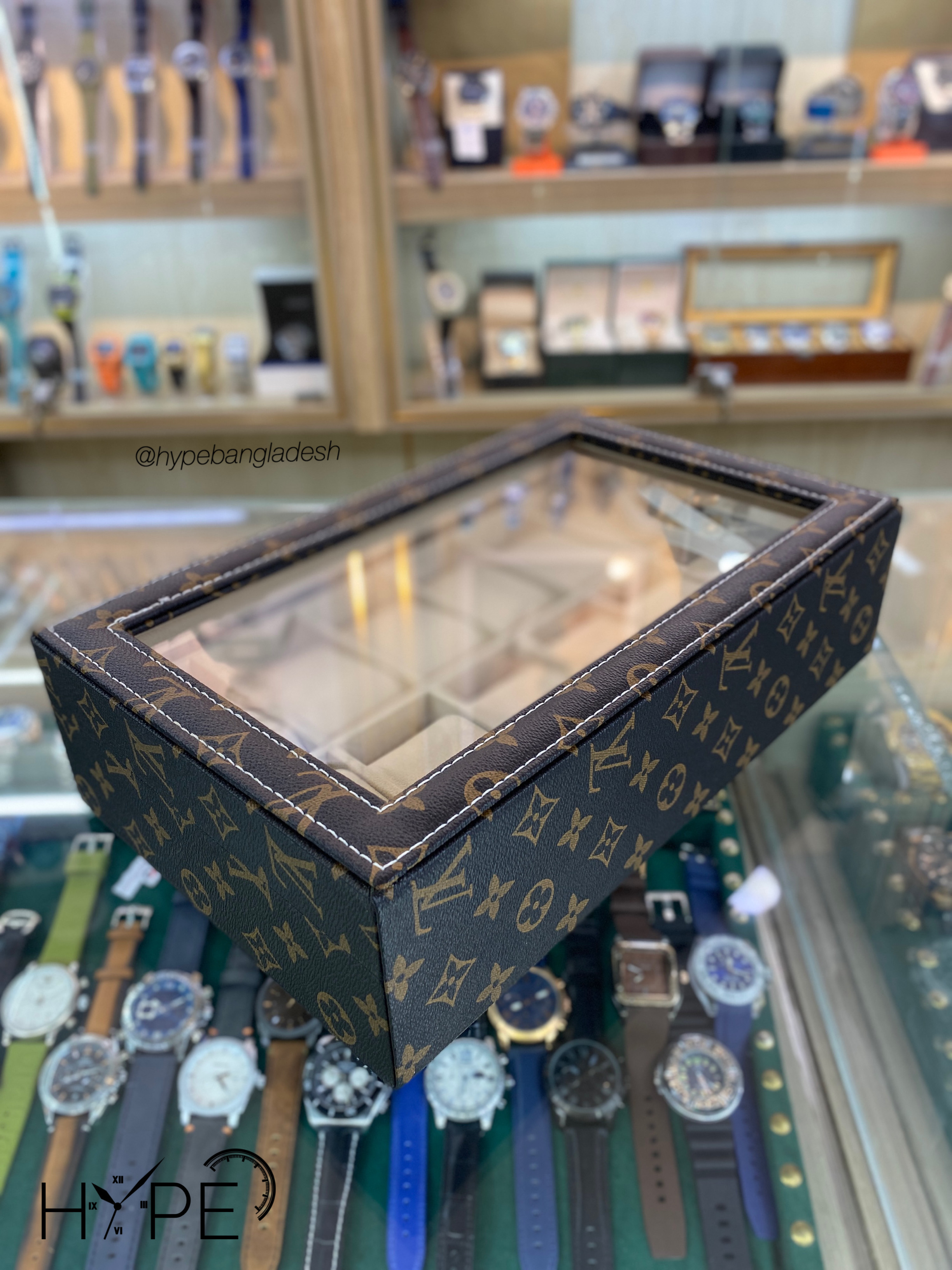 Leather watch organizer box (LV)_img_2