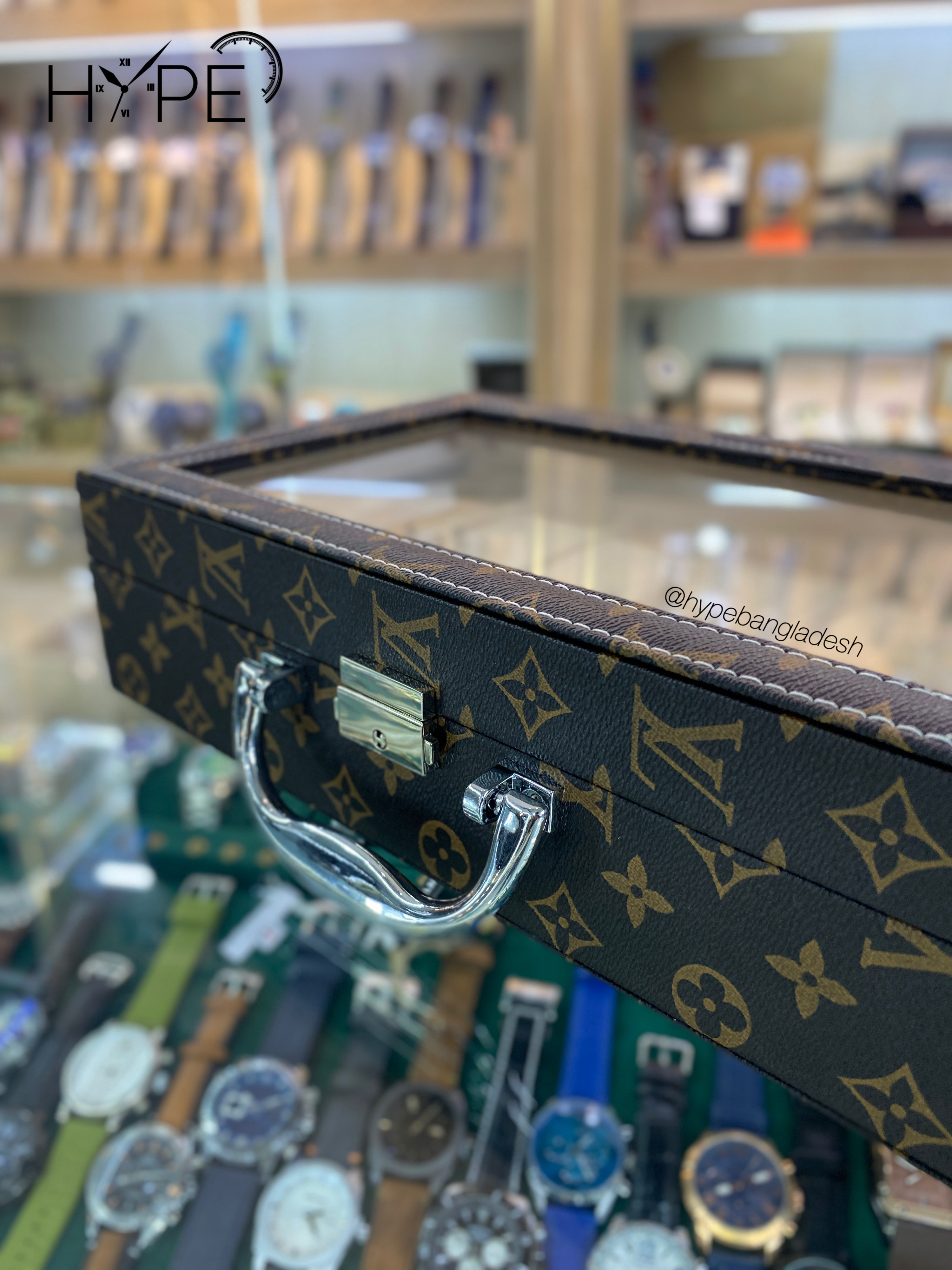 Leather watch organizer box (LV)_img_3