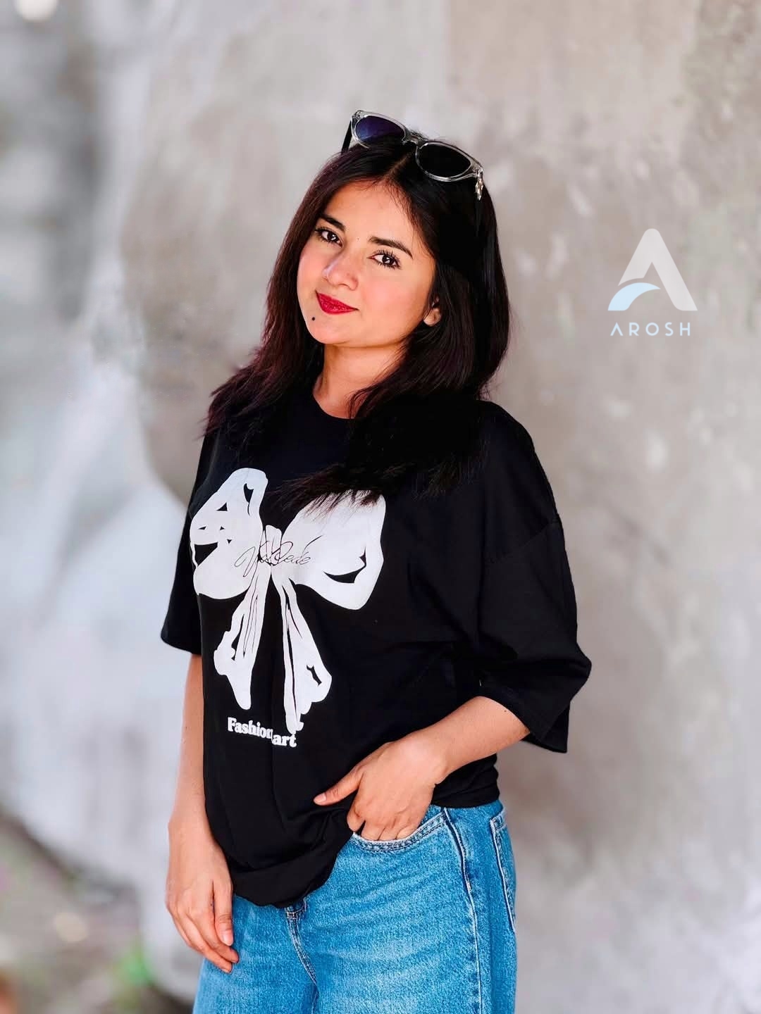 Ladies T-shirt (Bow Pookie)