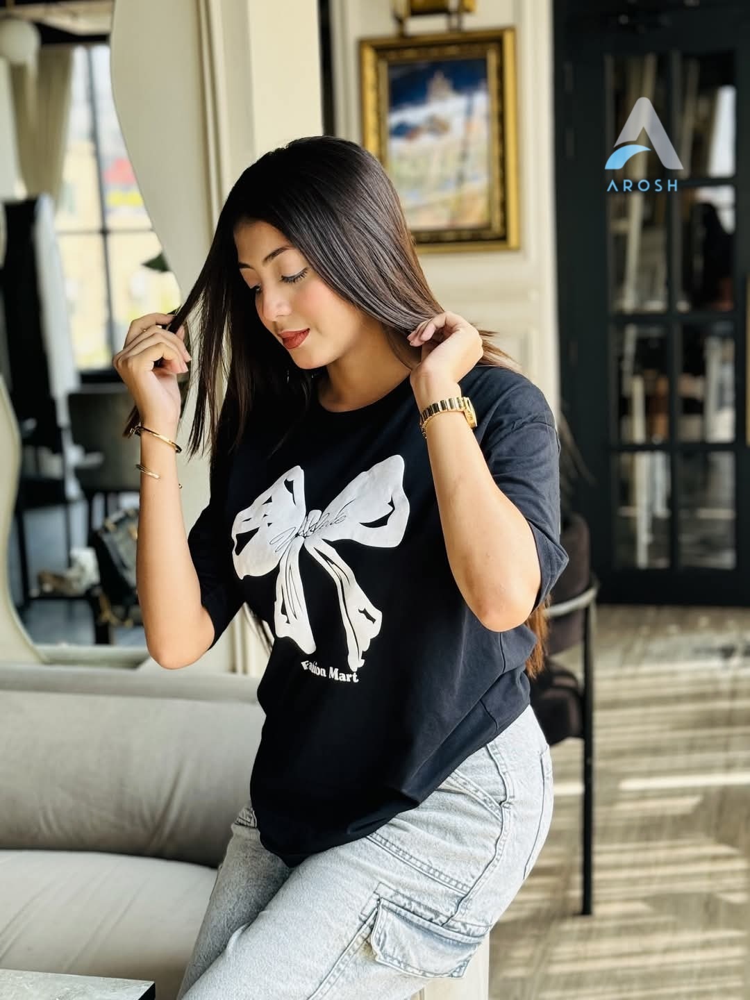 Ladies T-shirt (Bow Pookie)_img_1