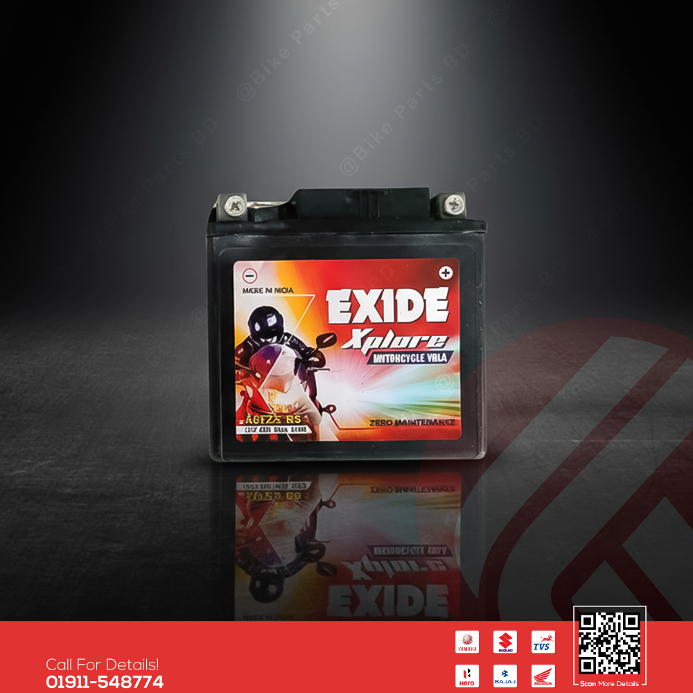 Exide Battery (5L Size) for Yamaha FZS V1, FZS V2, FZS V3, FZS V4, Fazer V1, Fazer V2, R15 V2, R15 V3, R15 V4, R15M, MT15 V1, MT15 V2 bike._img_0