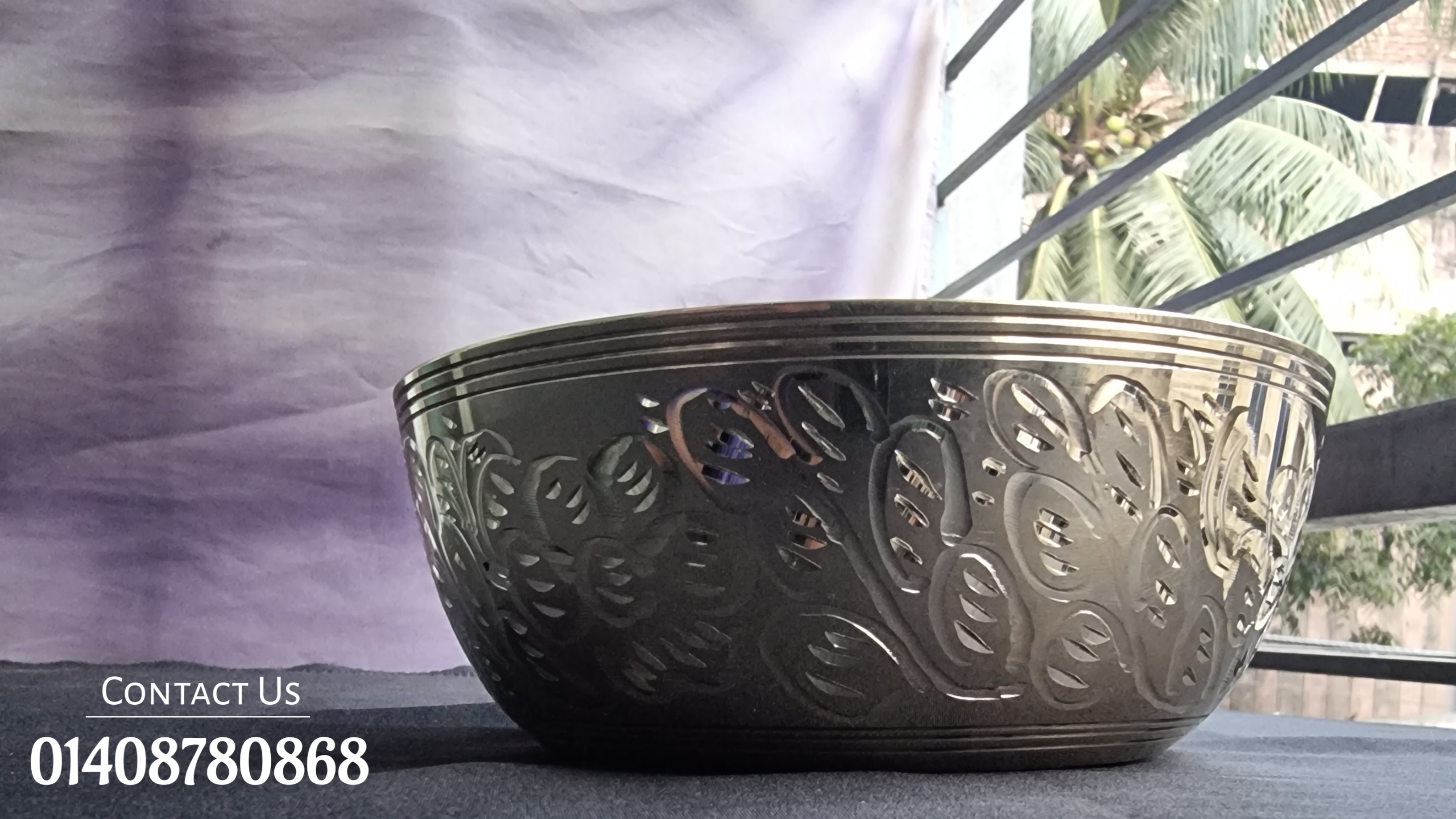 ডিজাইন করা পিতলের বড় বাটি_img_0