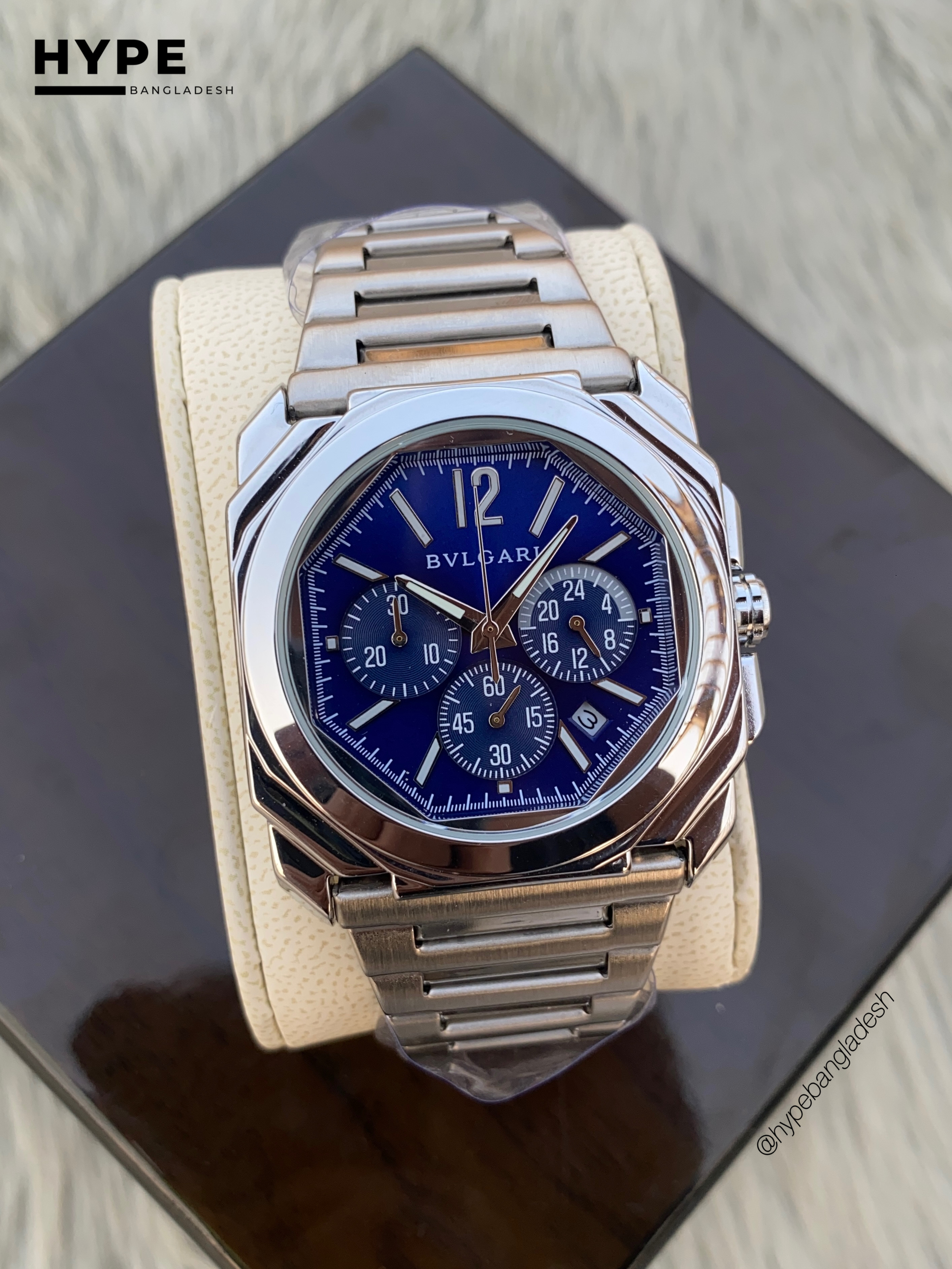 Bvlgari octo chronograph blue dial_img_0