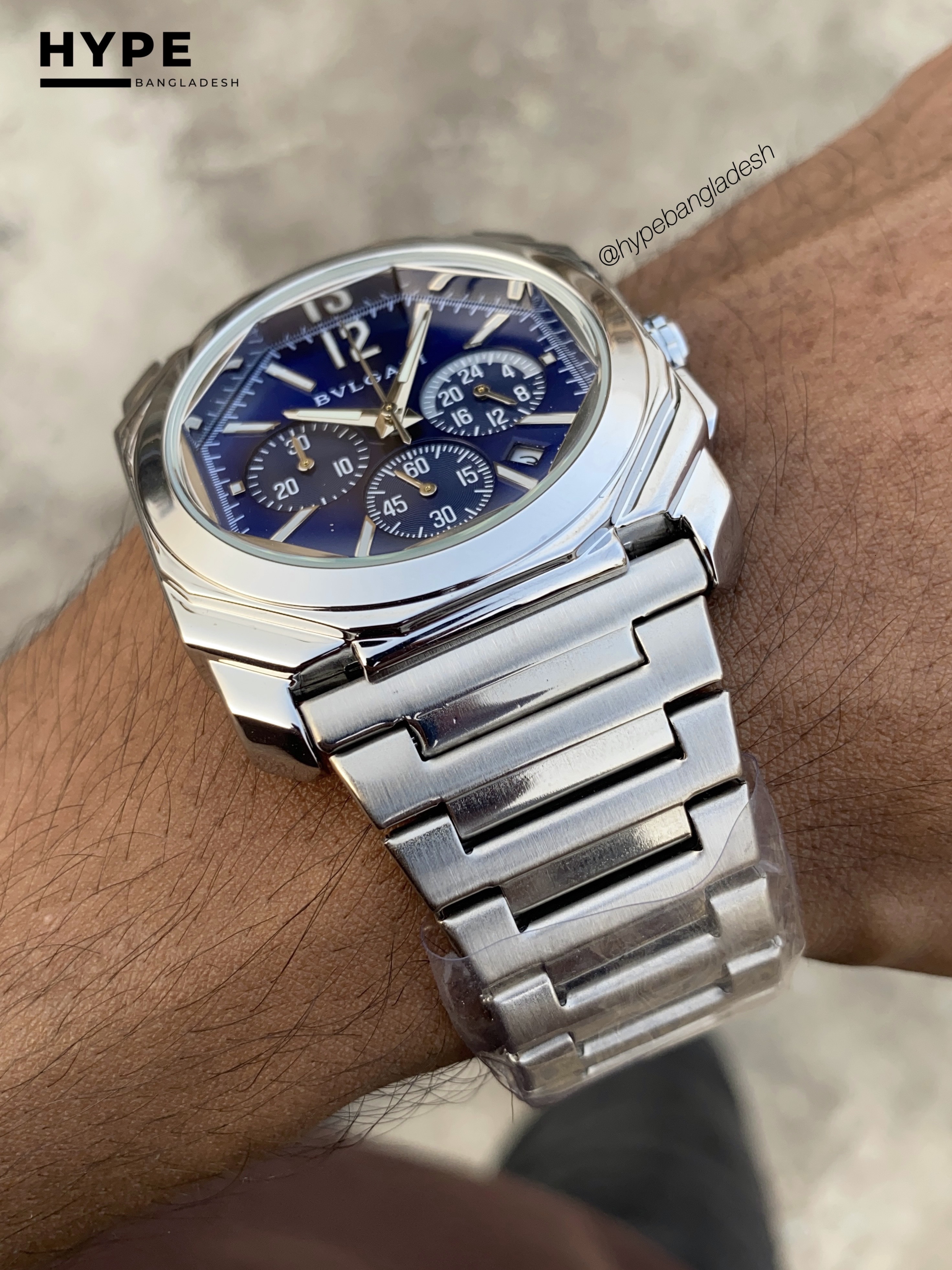 Bvlgari octo chronograph blue dial_img_1