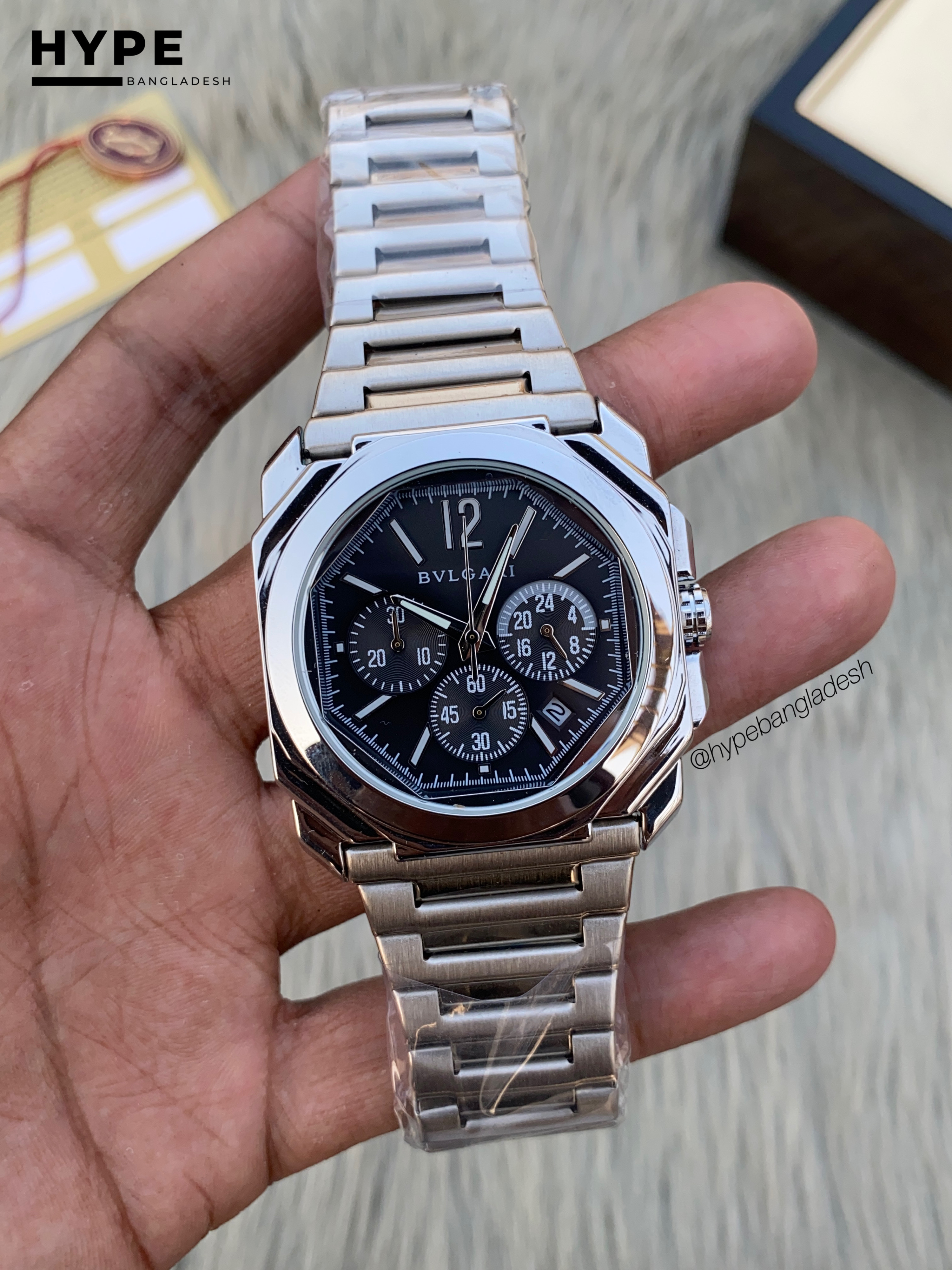 Bvlgari octo chronograph black dial_img_0