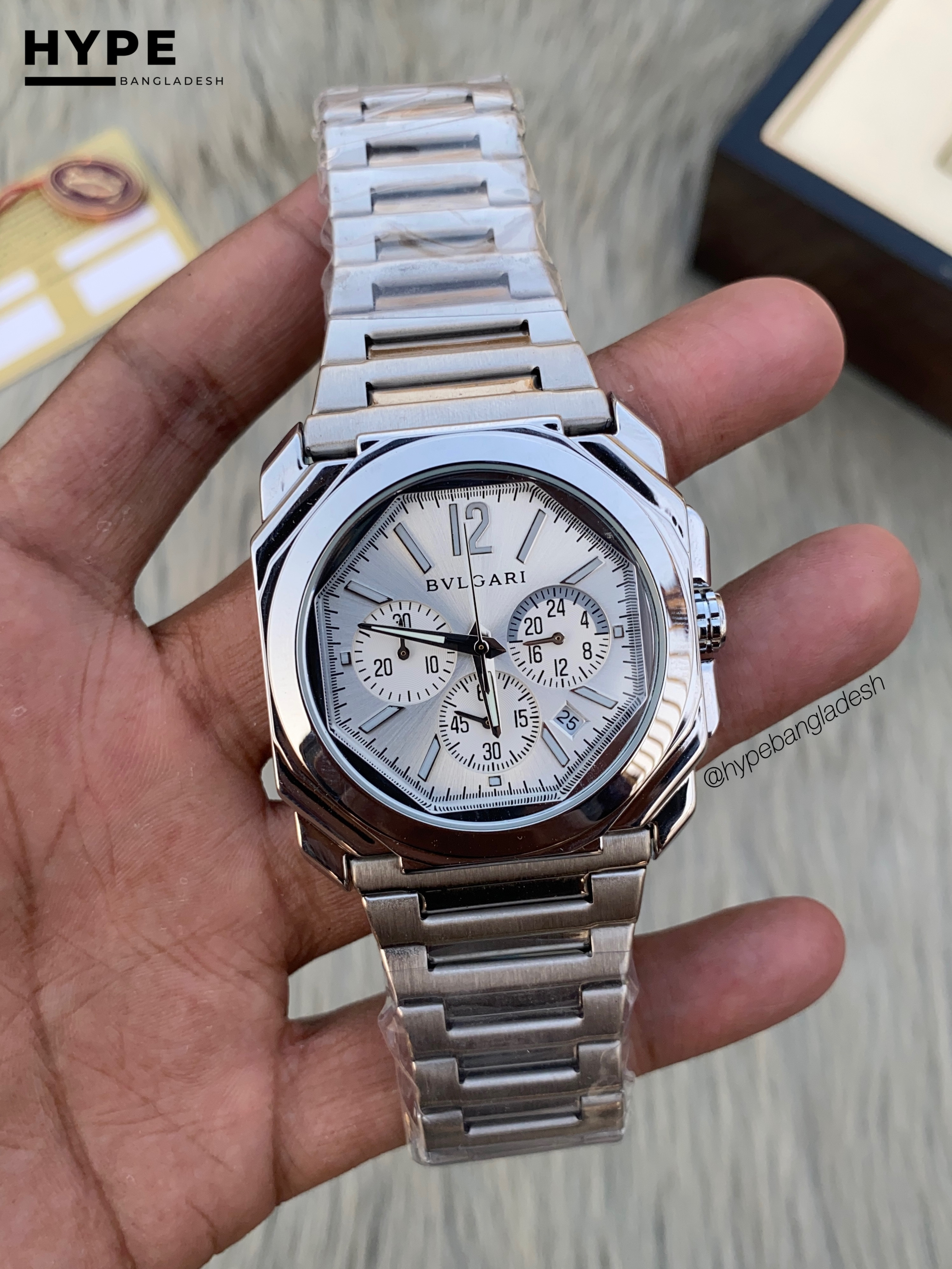 Bvlgari octo chronograph white dial_img_0