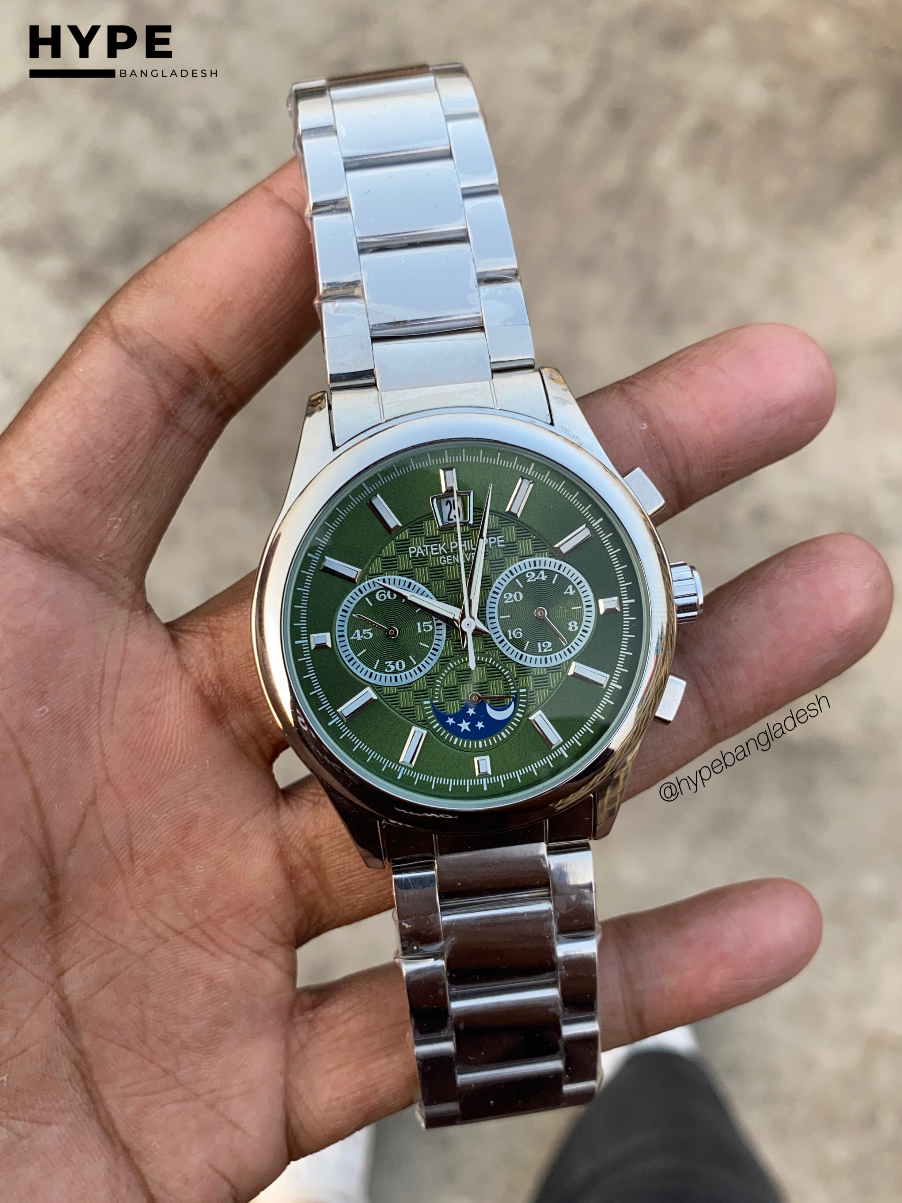 patek chronograph green dial_img_1