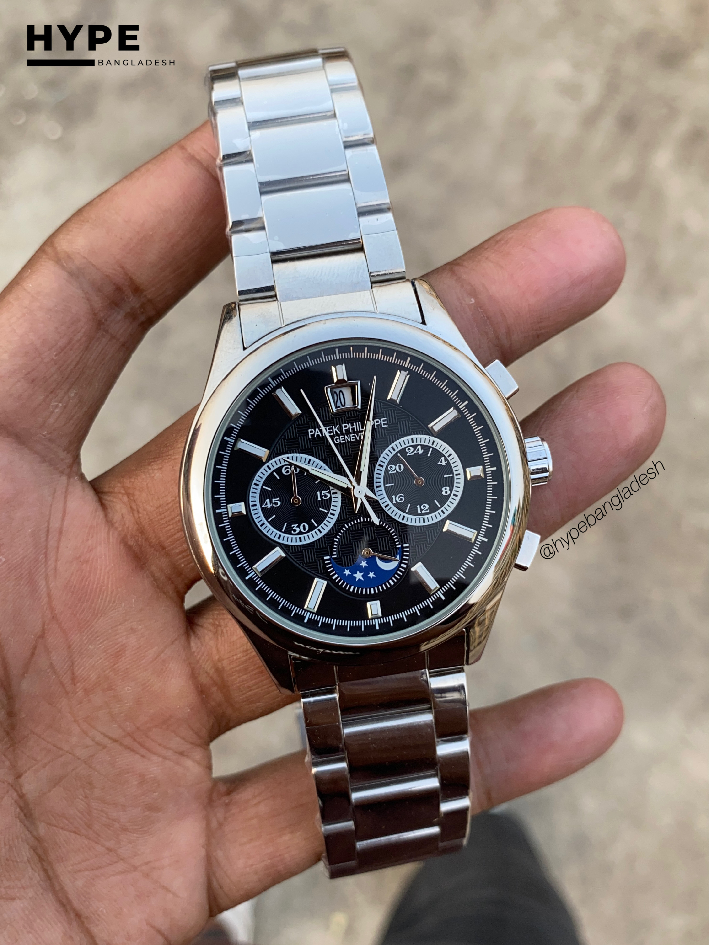 patek chronograph Black dial_img_1