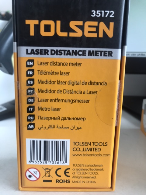 TOLSEN 35172 20M Digital Distance Meter (0.2-20M, 0.65-65.5FT) Model 35172_img_3