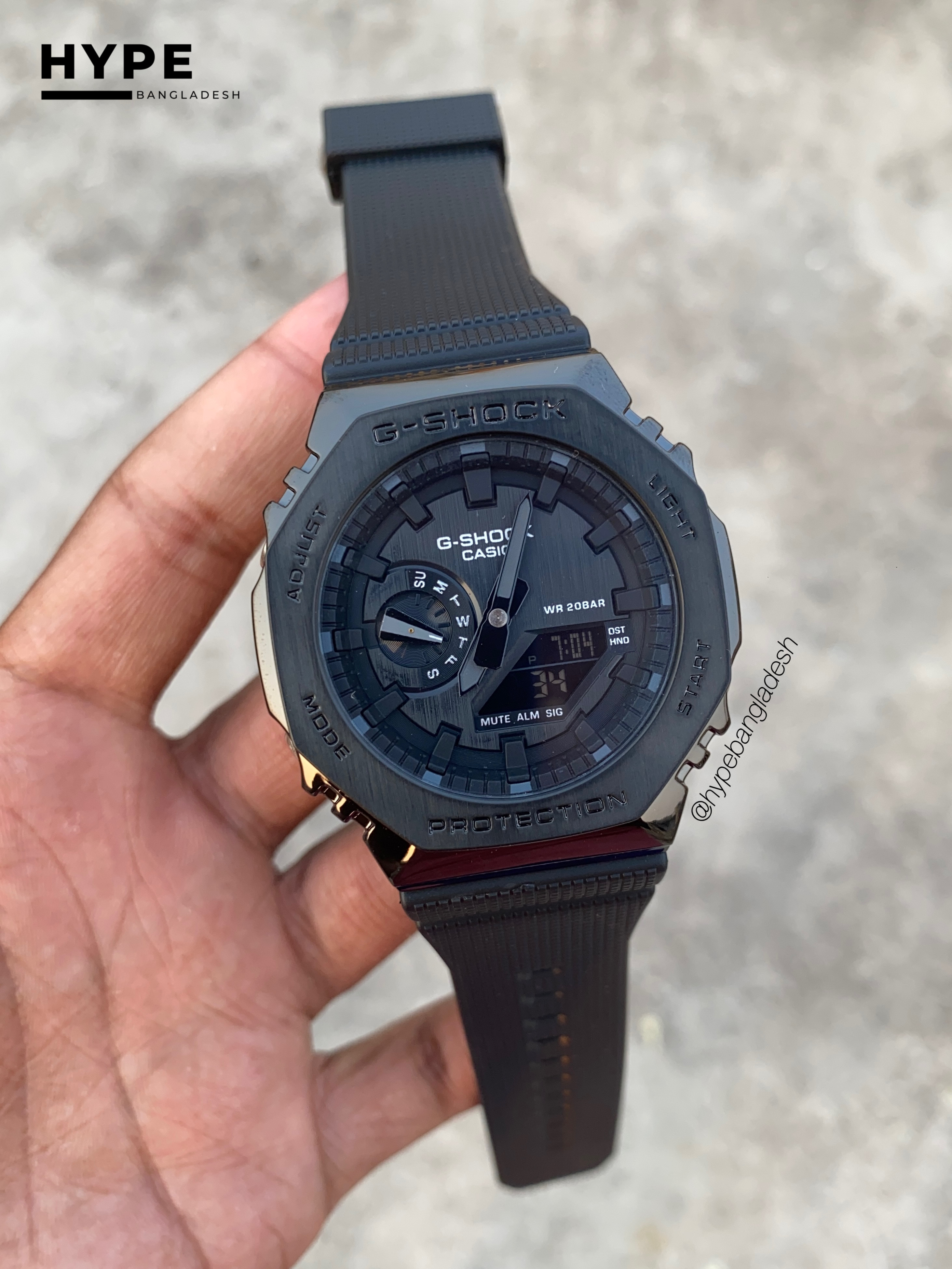 GSHOCK metal model black case black dial_img_0