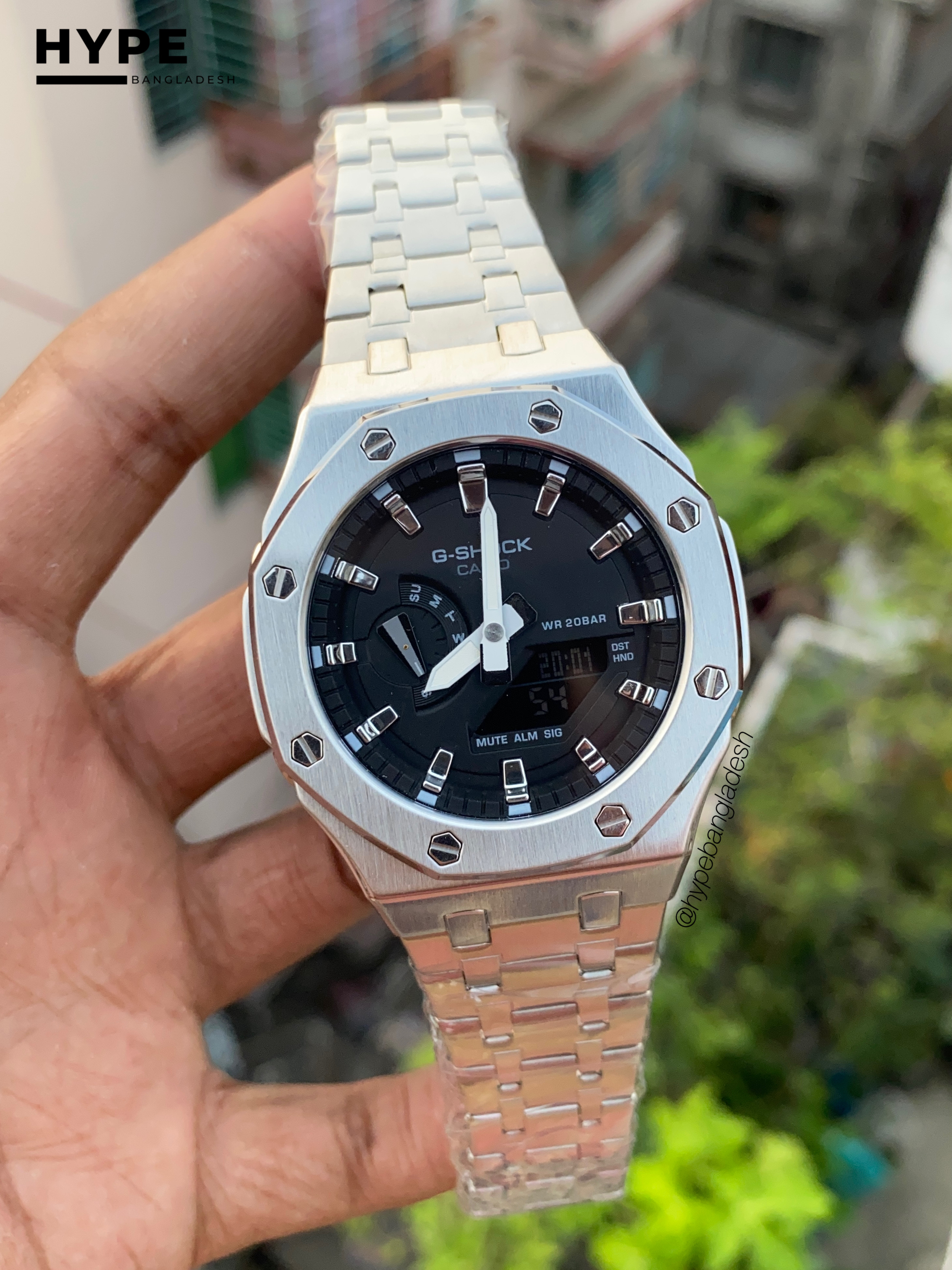 GSHOCK Oak shape Silver_img_1