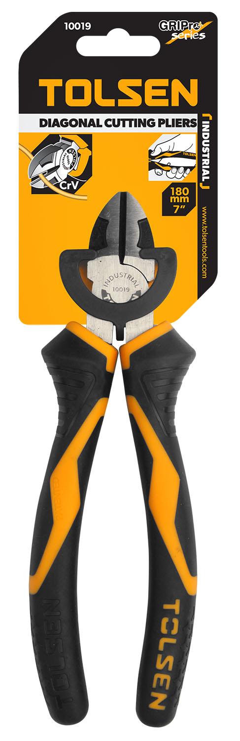 TOLSEN 10019 Diagonal Cutting Pliers, 7" (180mm), Industrial GRIPro Series, Model: 10019_img_2