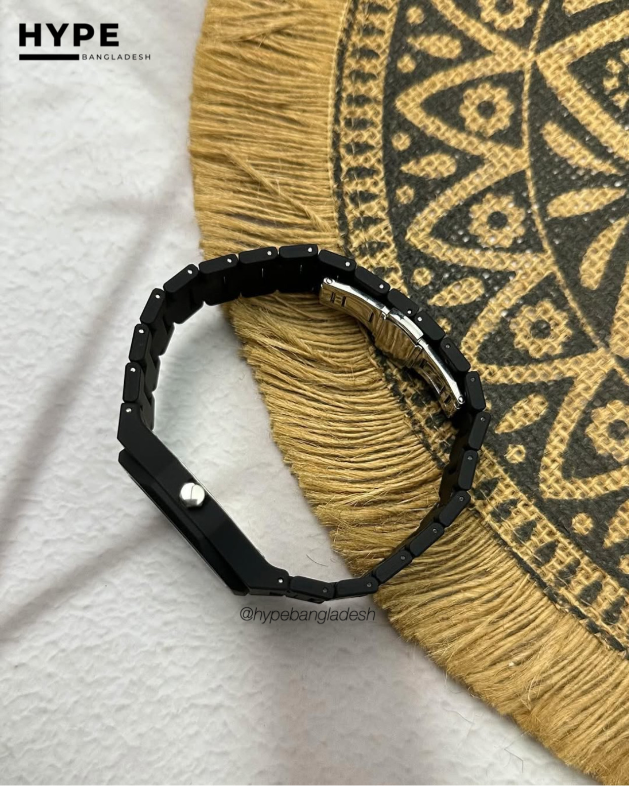 Arabic Dial Polycarbon Plastic Lightweight Watch (ALL BLACK)_img_2