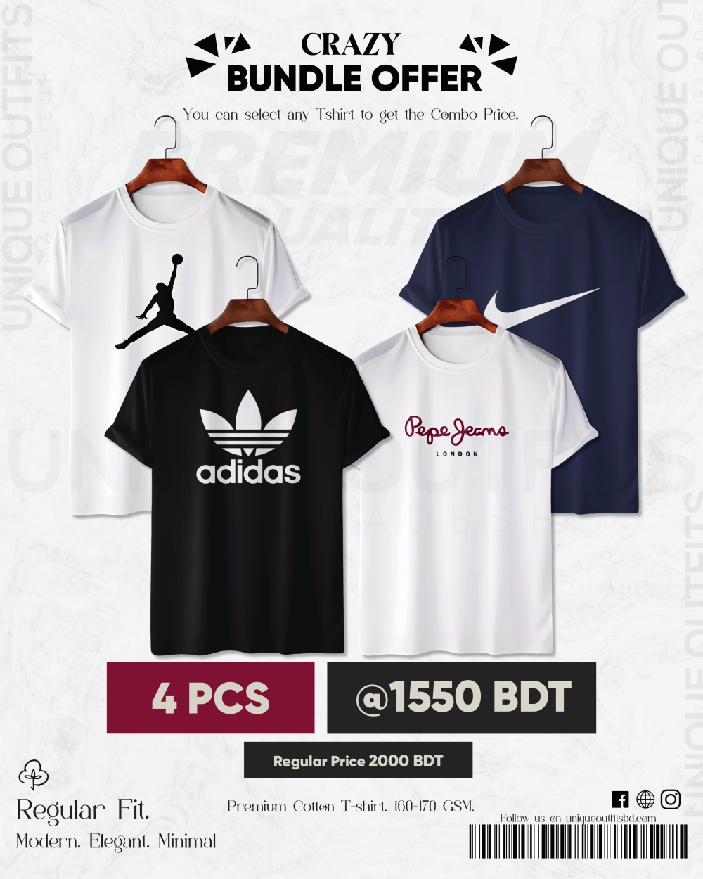 BR410 Premium Brand T-shirt