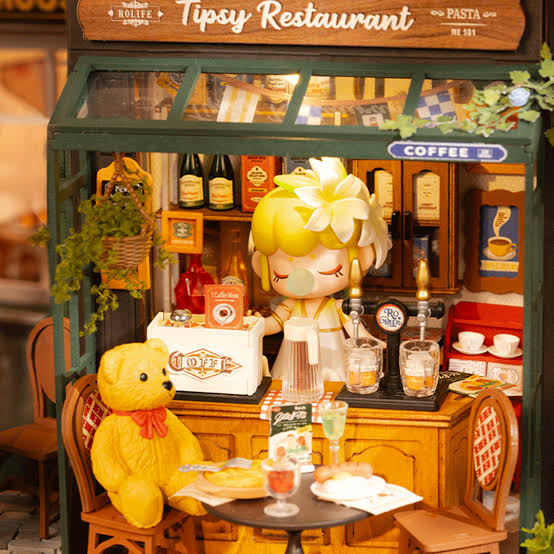 Playmoji Tipsy Restaurant Kit DIY Miniature House kit_img_2