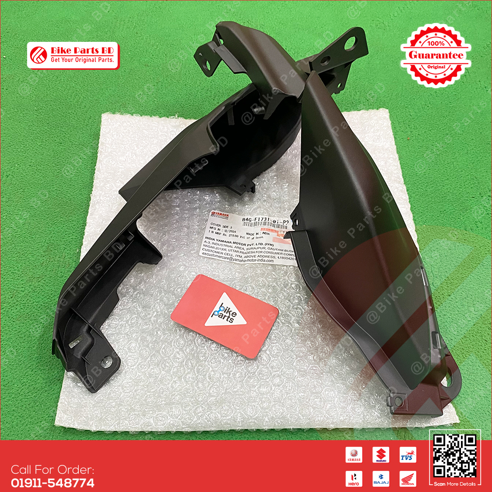 Back panel for Yamaha FZS V3 (Mat Black) bike._img_0