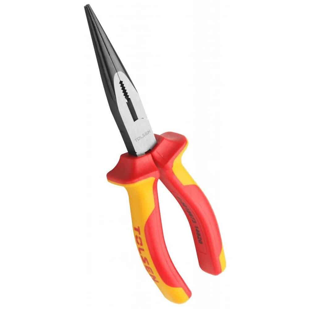 TOLSEN 8” VDE Insulated Long Nose Plier ( 200mm ) CrV Premium Series V38138 | V16098_img_2