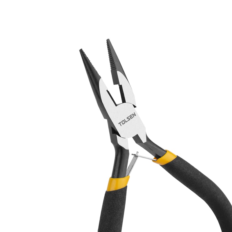 TOLSEN 4.5" Mini Long Nose Pliers Bi-Dipped Handle 10031_img_2