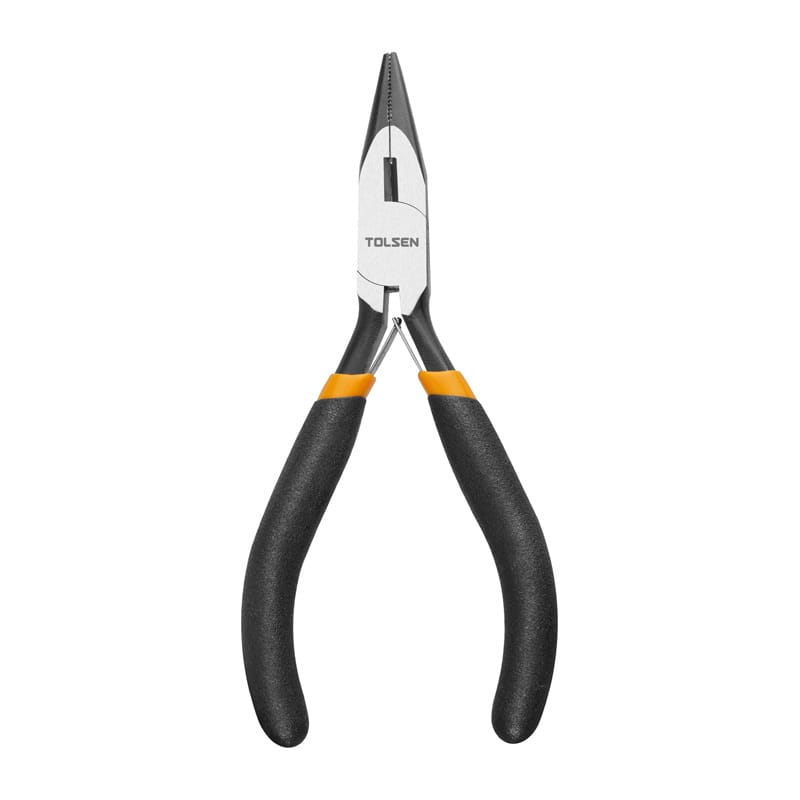 TOLSEN 4.5" Mini Long Nose Pliers Bi-Dipped Handle 10031_img_1