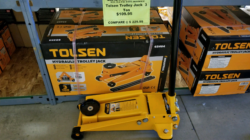 Tolsen Industrial Hydraulic Trolley Jack Dual Pump (3Tons) Steel Body 65464_img_2