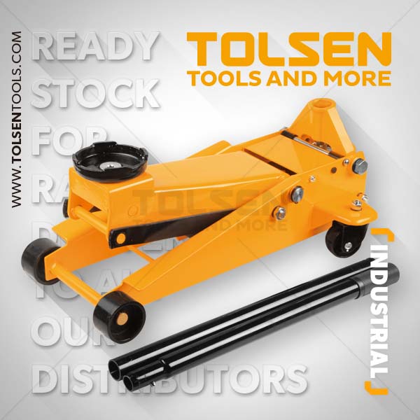 Tolsen Industrial Hydraulic Trolley Jack Dual Pump (3Tons) Steel Body 65464_img_4