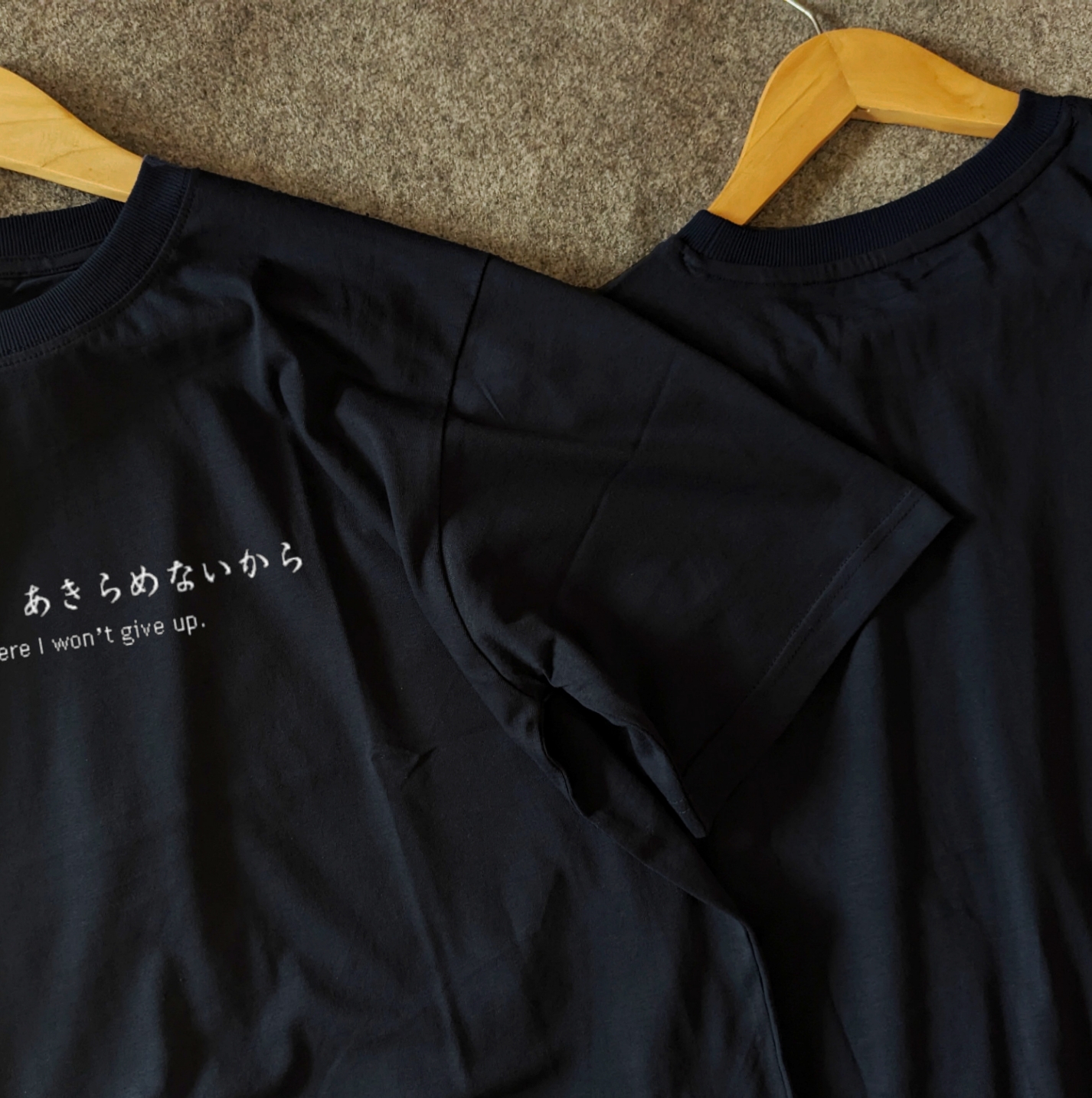 Won't give up black oversized t-shirt_img_2