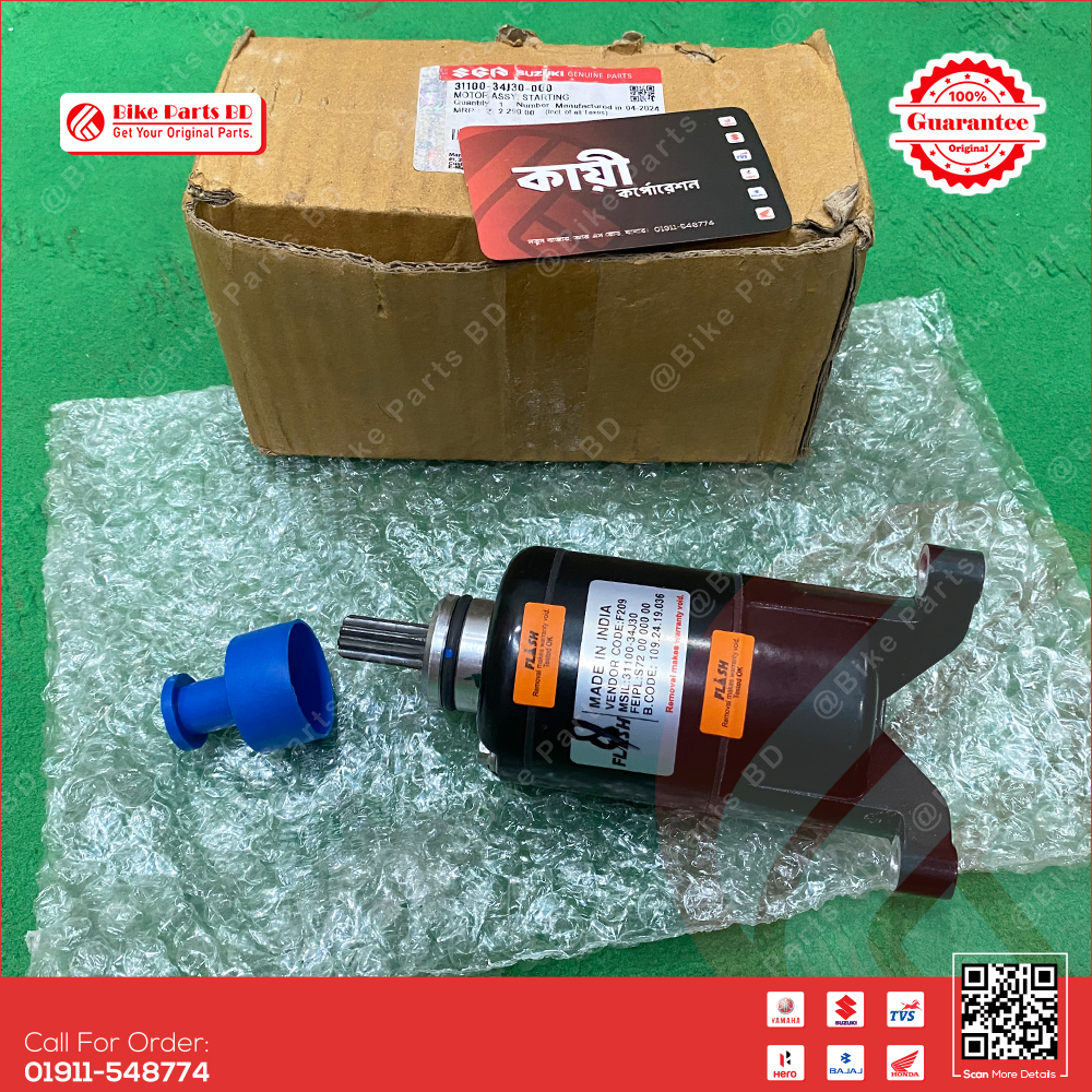 Starting Motor Assy for Suzuki Gixxer & Gixxer SF Fi Abs (Old & New Model) bike._img_1