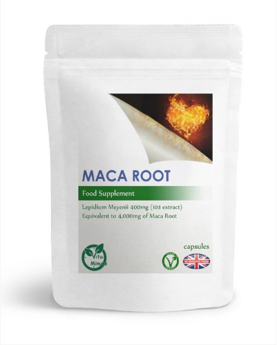 Maca Root 4000mg 30 Capsules (V) High Strength - Made in UK
