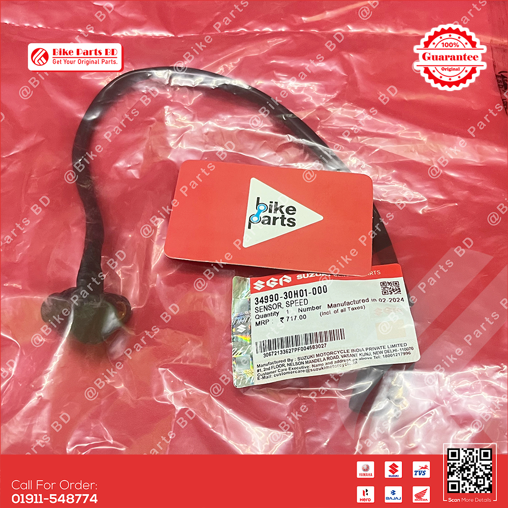 Meter/Speed Sensor Cable (Black) for Suzuki Gixxer SF (Old Model) & Gixxer Monotone bike.