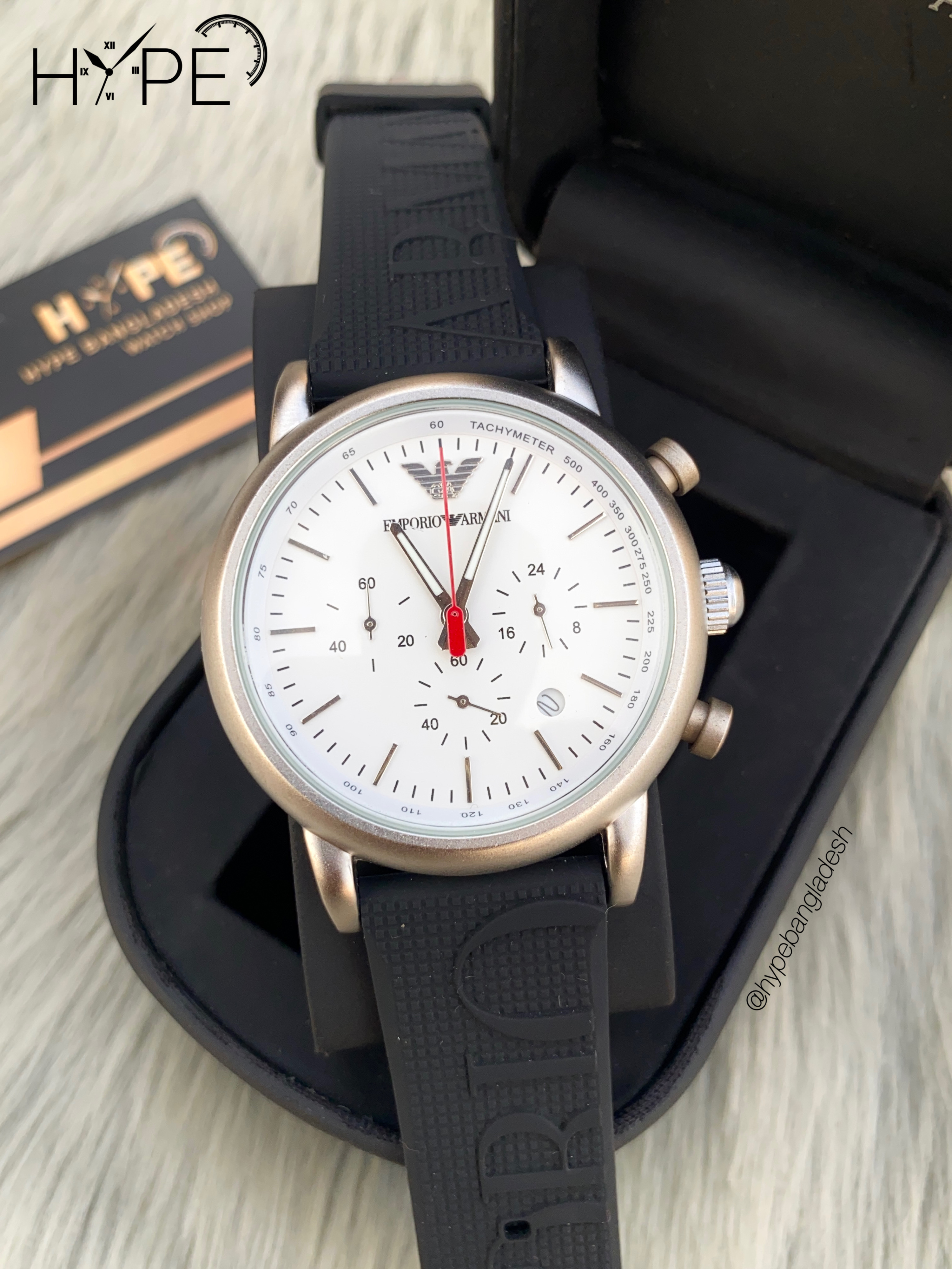 Armani silicone belt chronograph_img_0