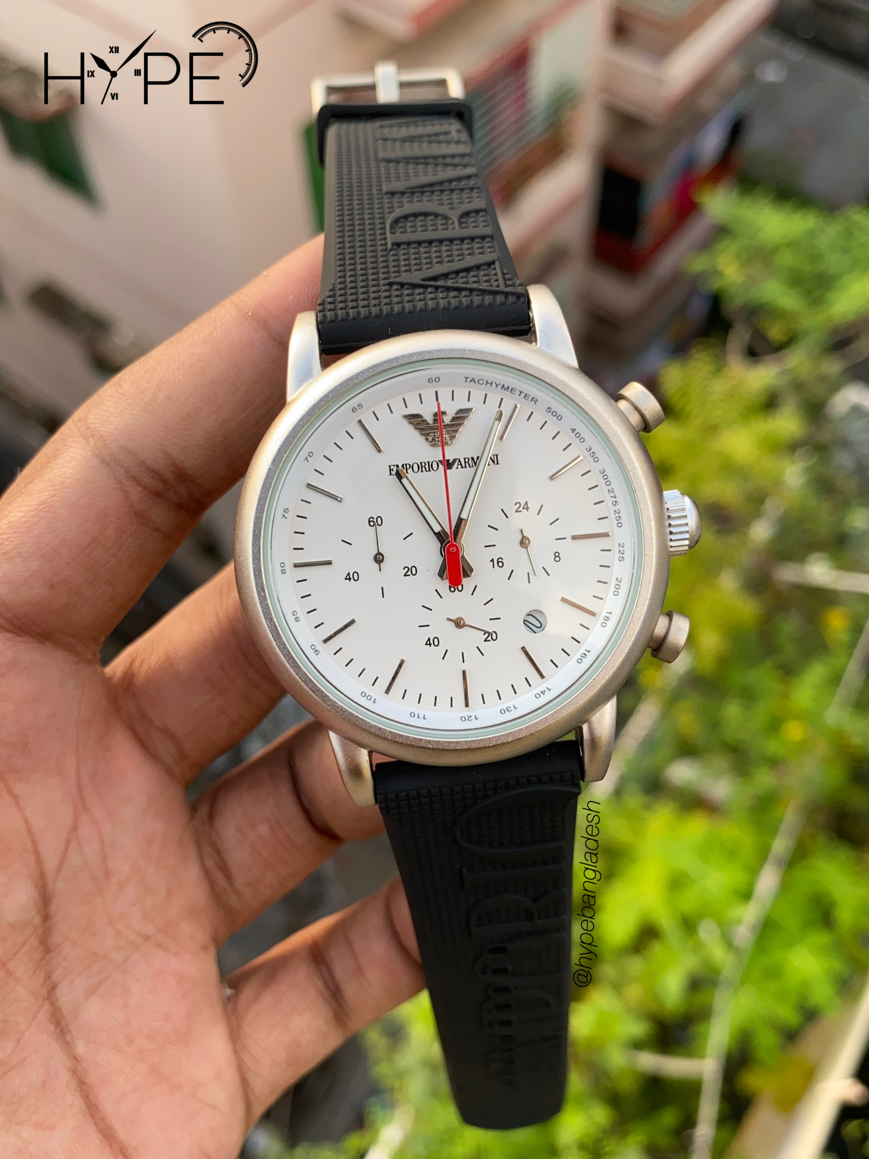 Armani silicone belt chronograph_img_1