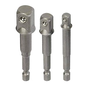 Tolsen 3Pcs Hex Adaptor Set (1/4", 3/8", 1/2") Model: 77864_img_1