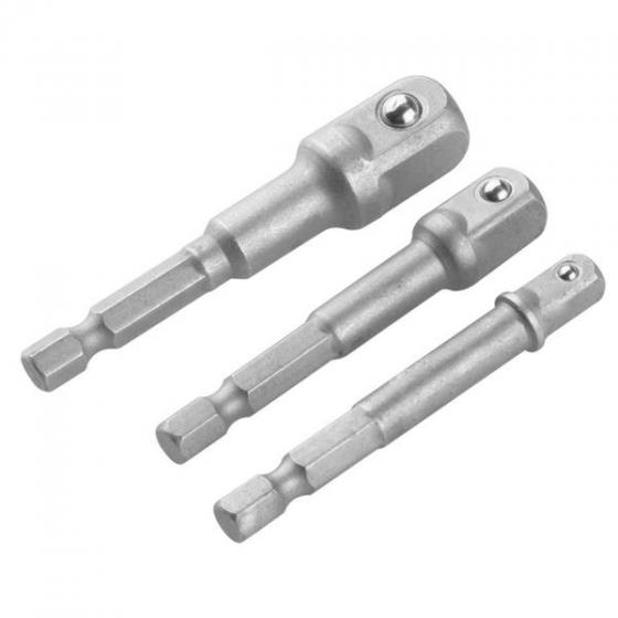 Tolsen 3Pcs Hex Adaptor Set (1/4", 3/8", 1/2") Model: 77864_img_2