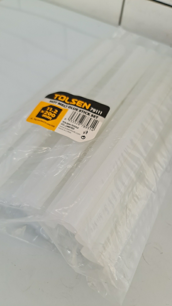 Tolsen Hot Melt Glue Stick Set 11.2x200mm, 1 Kg (50-51Pcs) Model: 79111