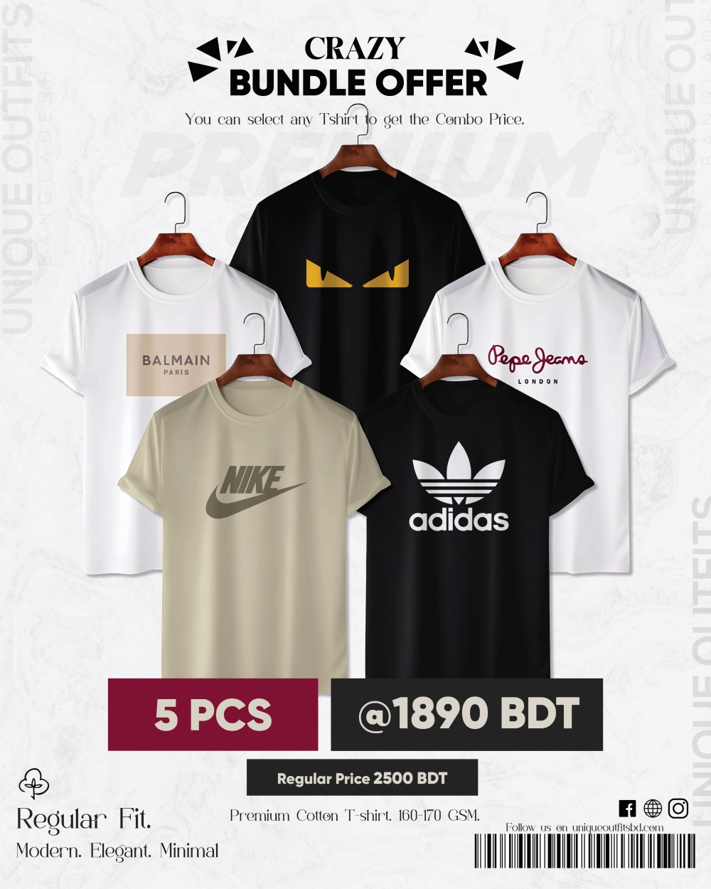 BR510 Premium Brand T-shirt