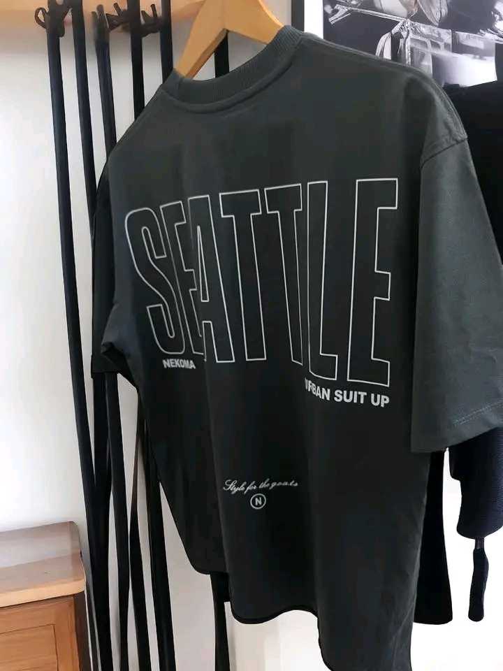 Seattle oversized t-shirt 200+ GSM