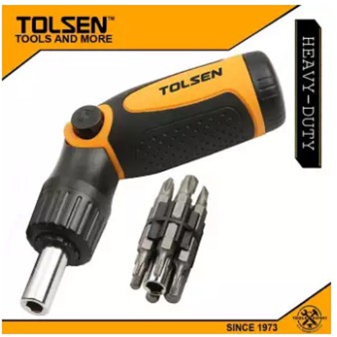 TOLSEN 14 in 1 Ratchet Screwdriver w/ Bit Holder (Philip, Flat & Torx) Model 20040_img_1