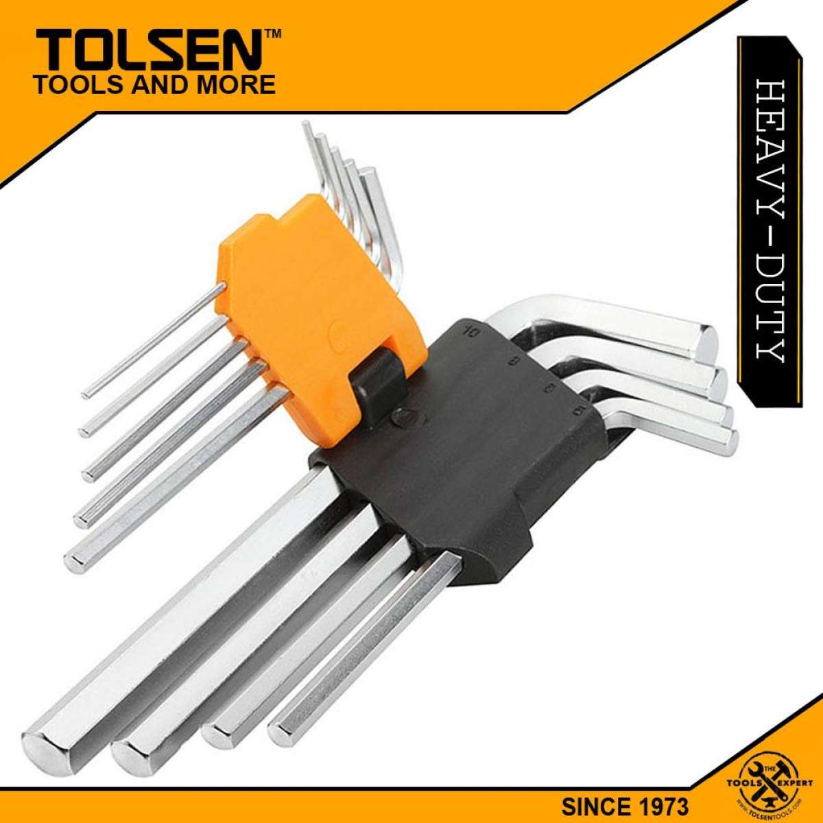 TOLSEN 9Pcs Long Arm Hex Key Set Model: 20048_img_1